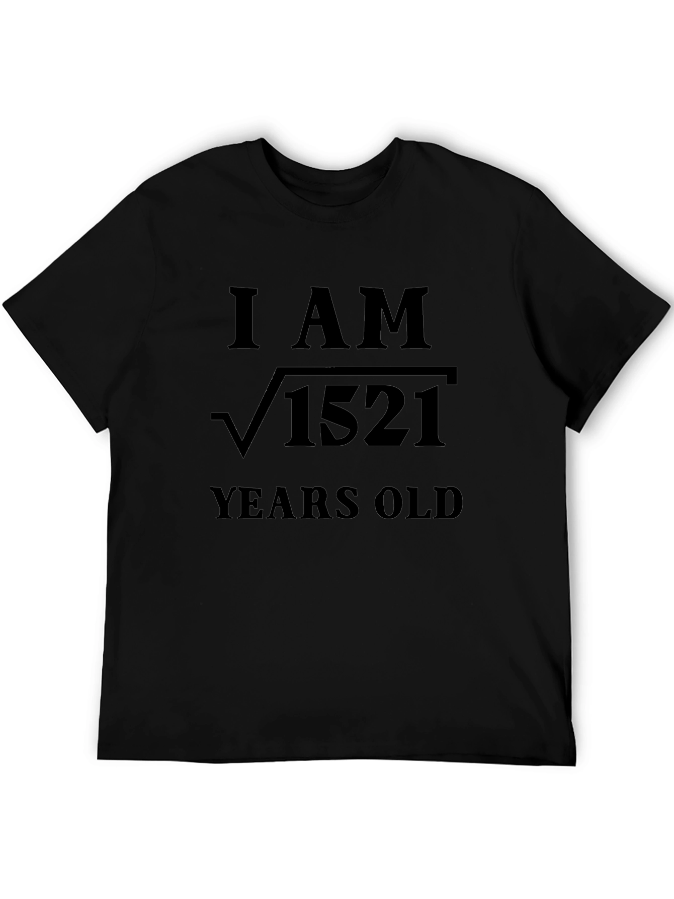 Funny Math Birthday T-Shirt - I AM √1521