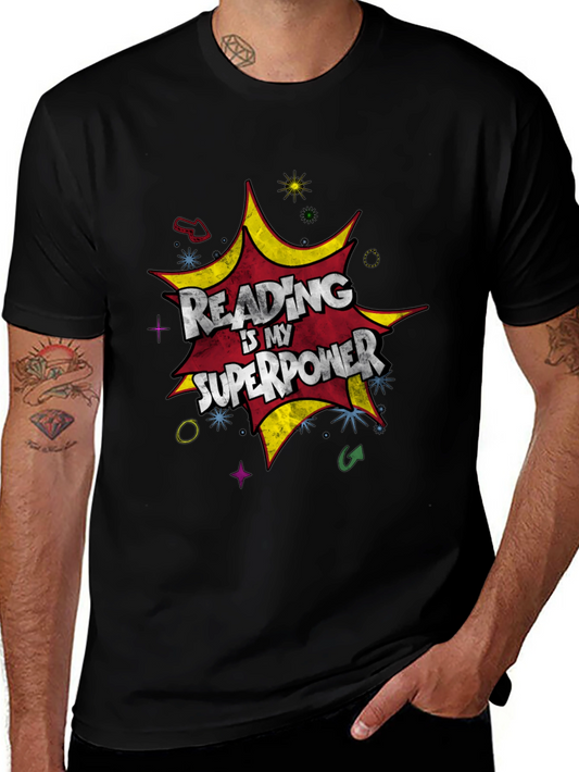 Reading is My Superpower Graphic T-Shirt