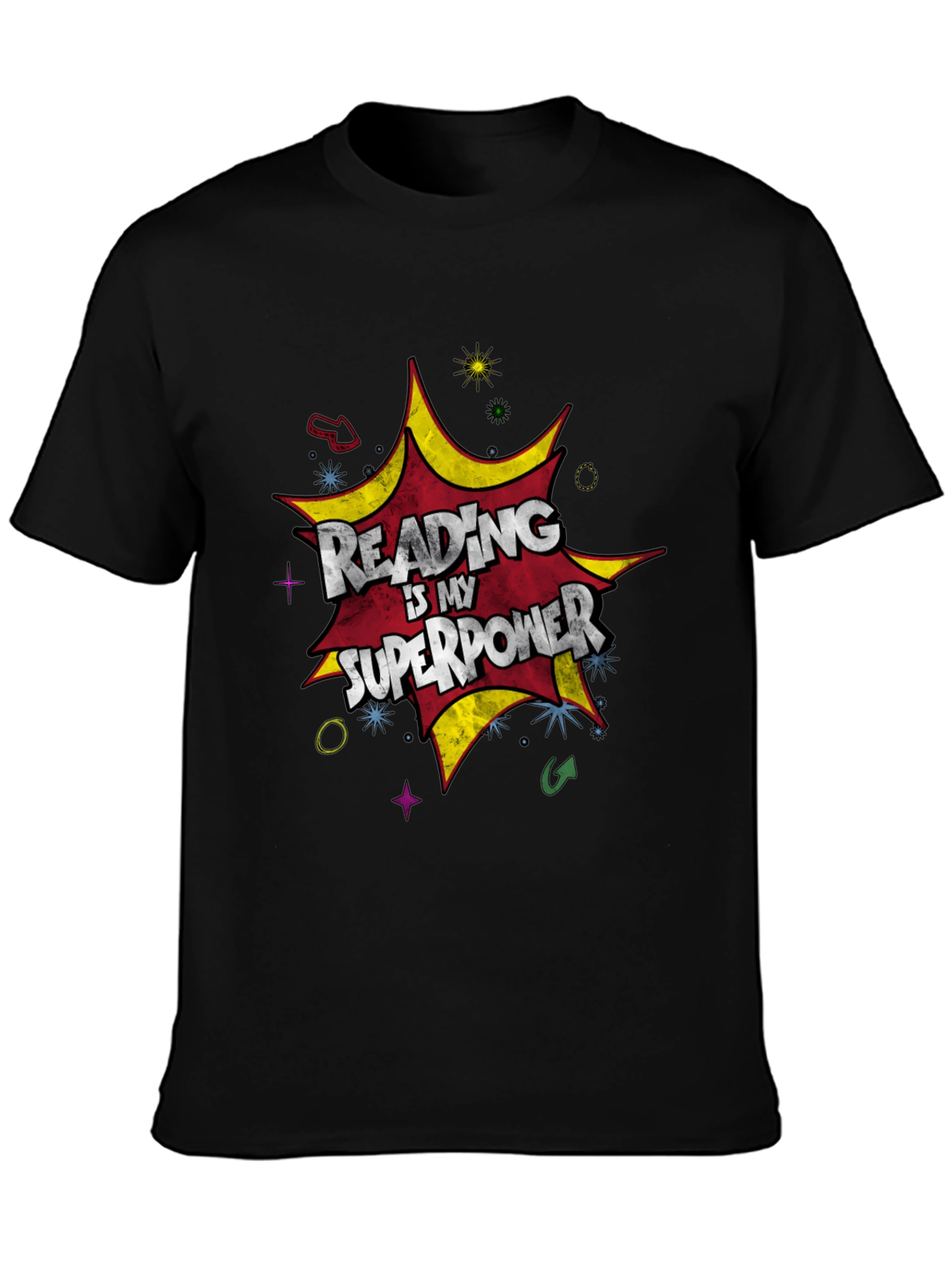 Reading is My Superpower Graphic T-Shirt