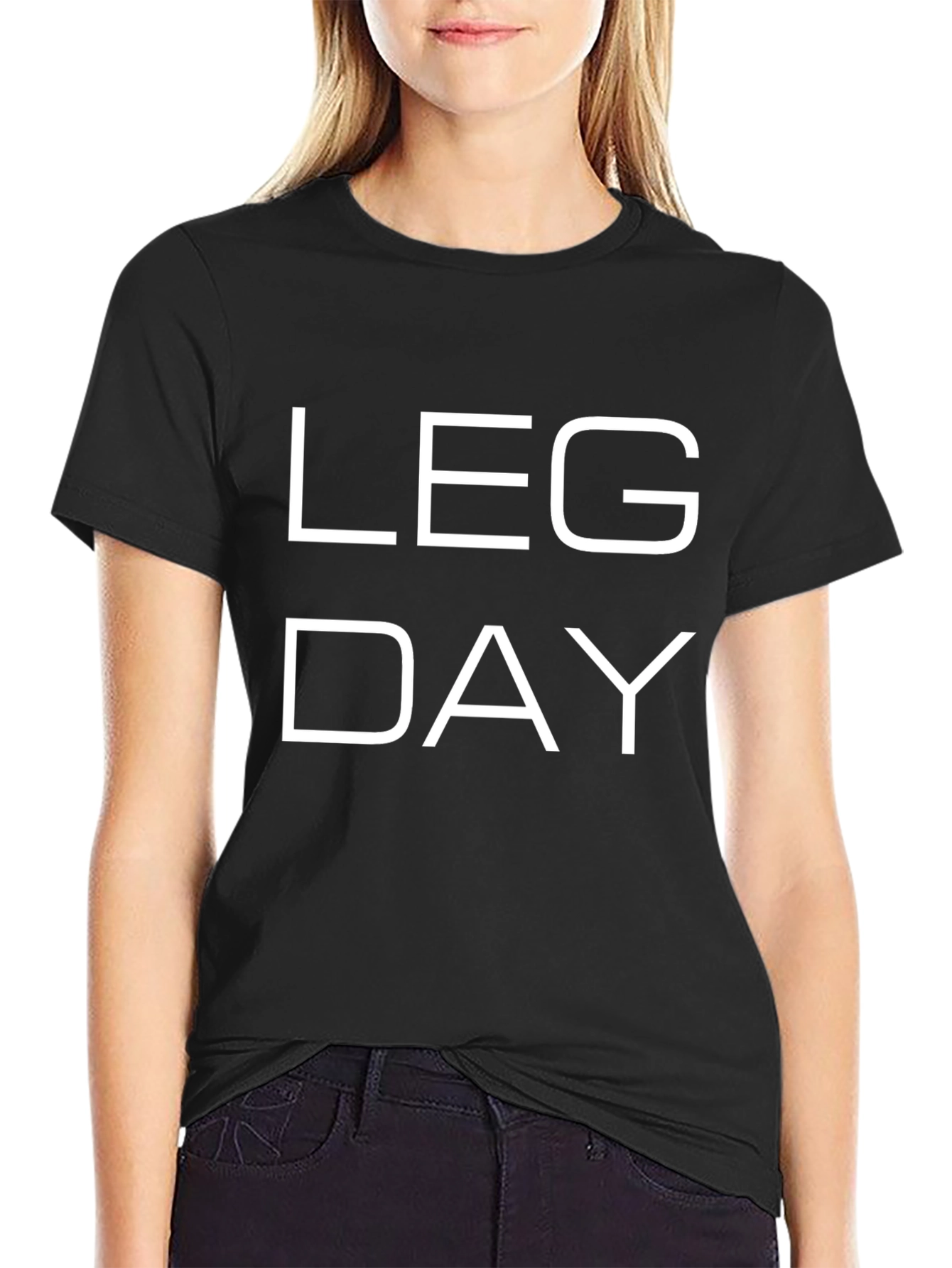 Leg Day T-Shirt - Black Gym Workout Tee
