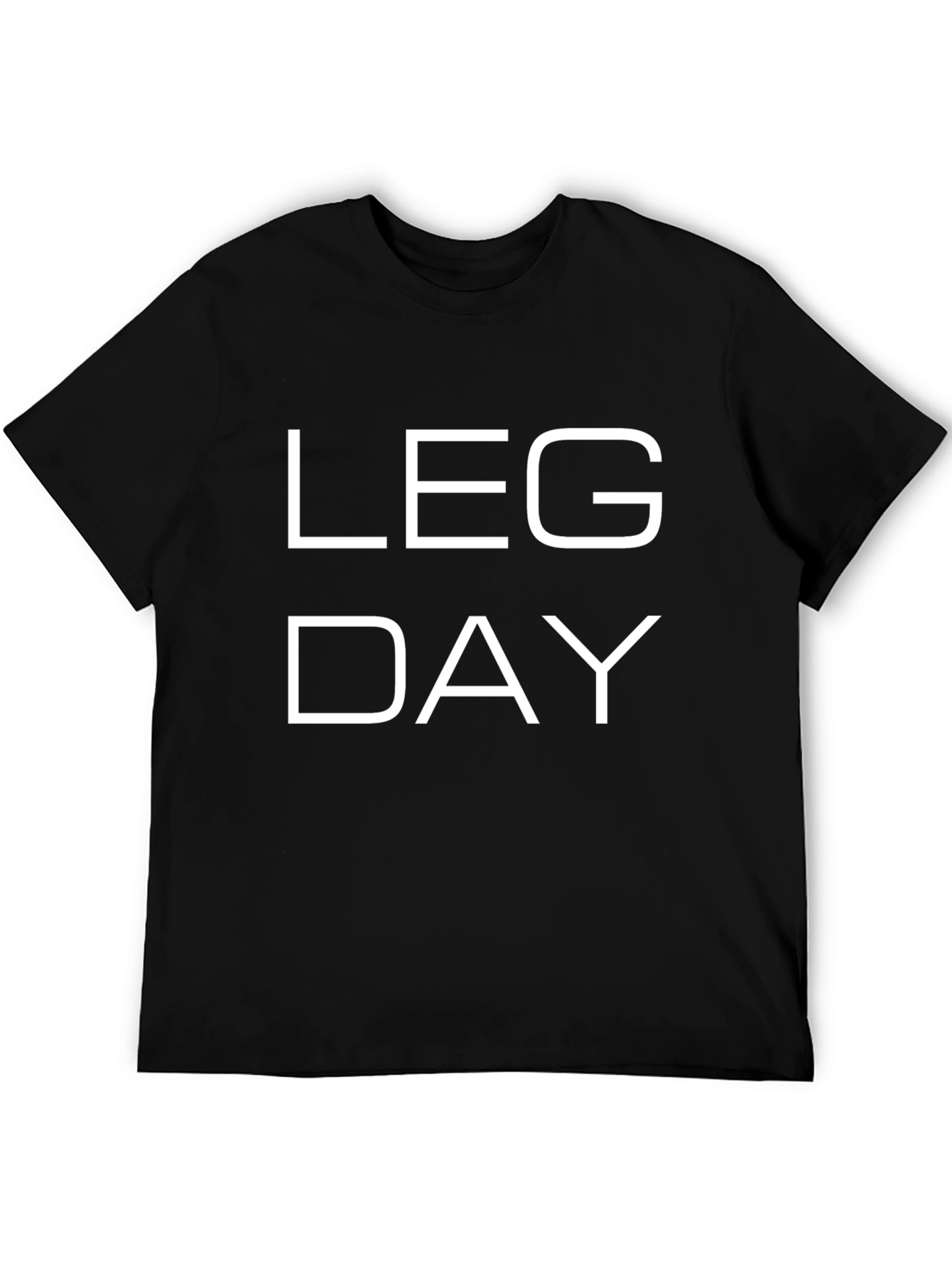 Leg Day T-Shirt - Black Gym Workout Tee