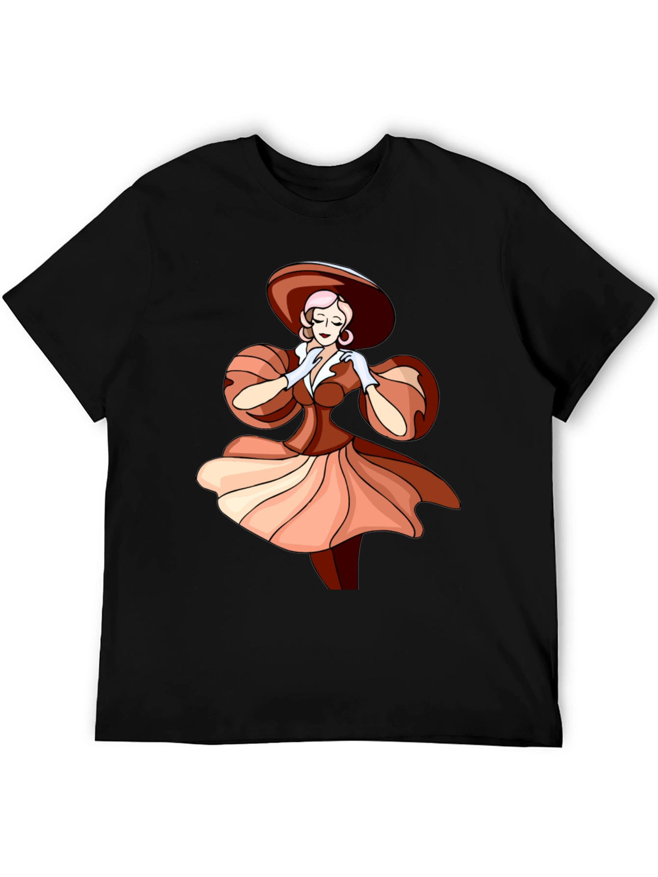 Elegant Woman Graphic Tee - Stylish Fashion T-Shirt