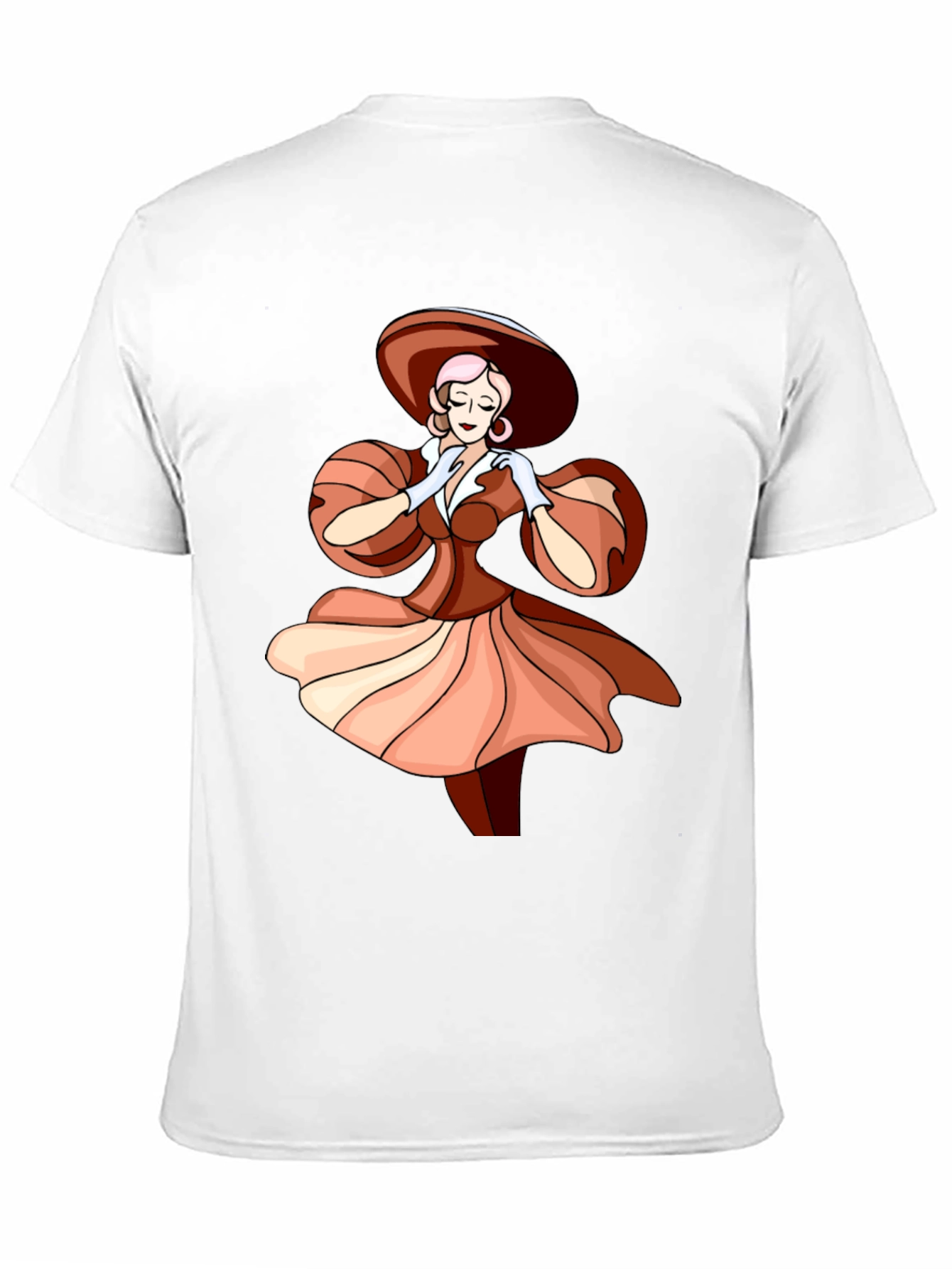 Elegant Woman Graphic Tee - Stylish Fashion T-Shirt