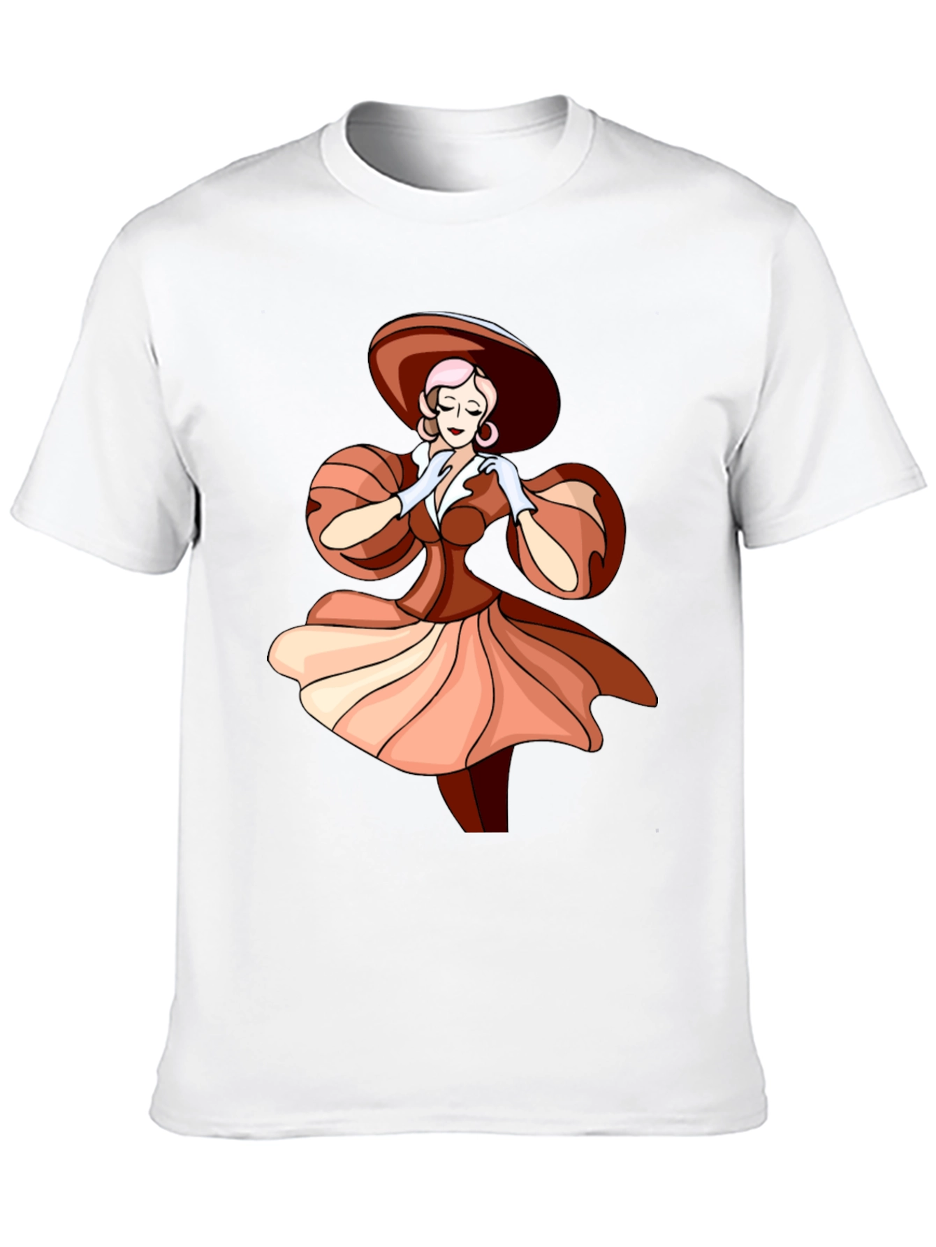 Elegant Woman Graphic Tee - Stylish Fashion T-Shirt