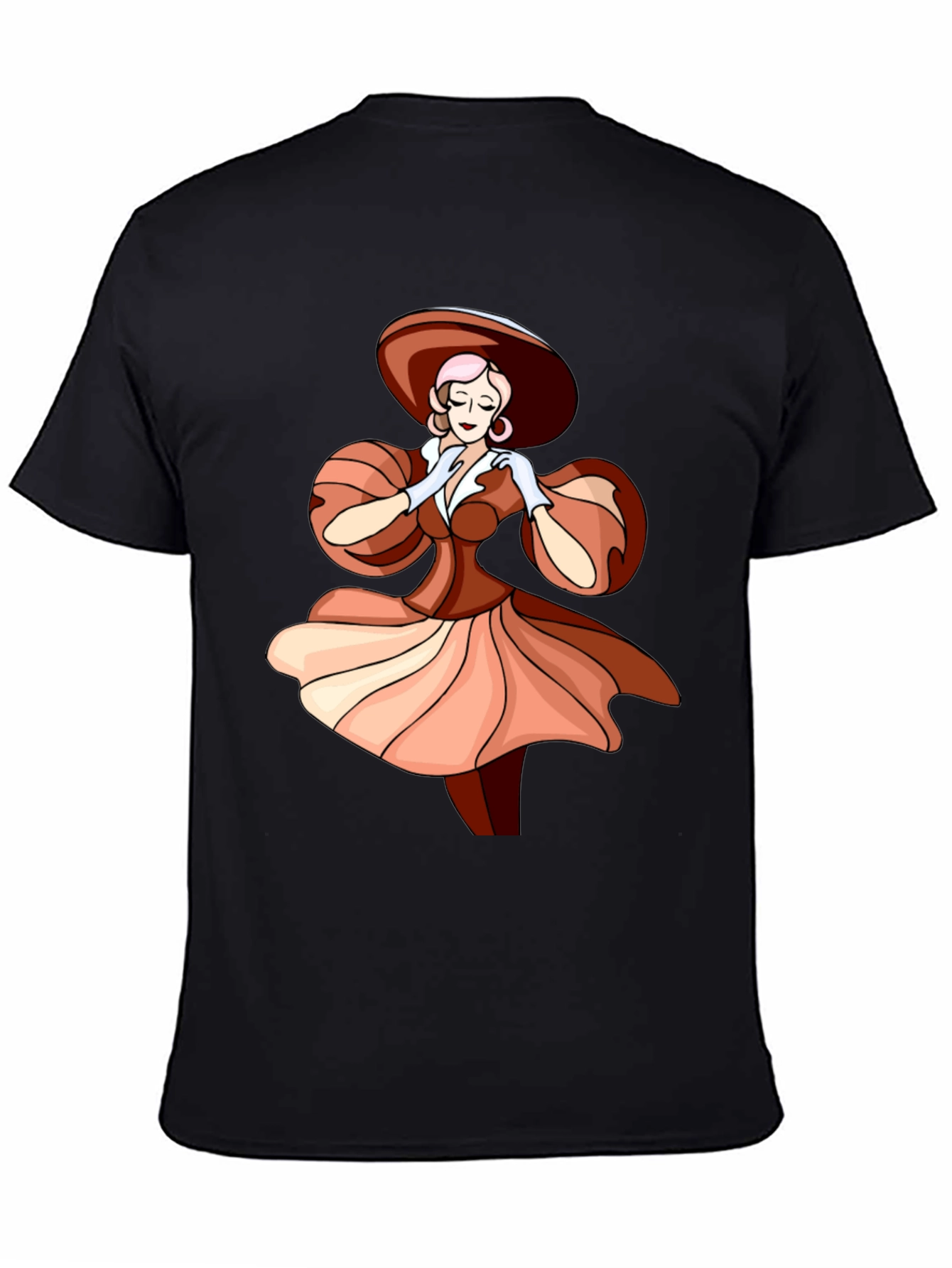 Elegant Woman Graphic Tee - Stylish Fashion T-Shirt