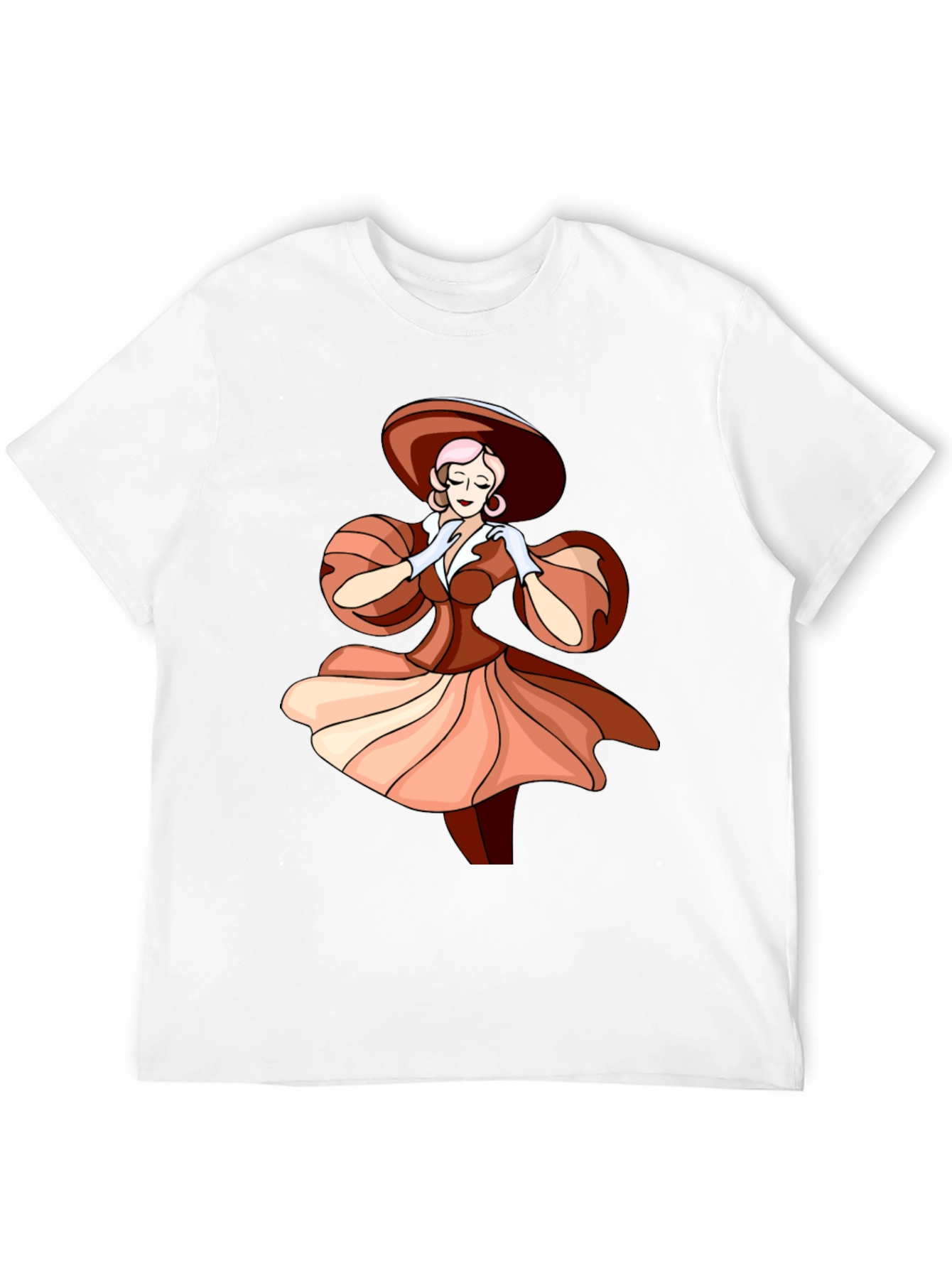 Elegant Woman Graphic Tee - Stylish Fashion T-Shirt