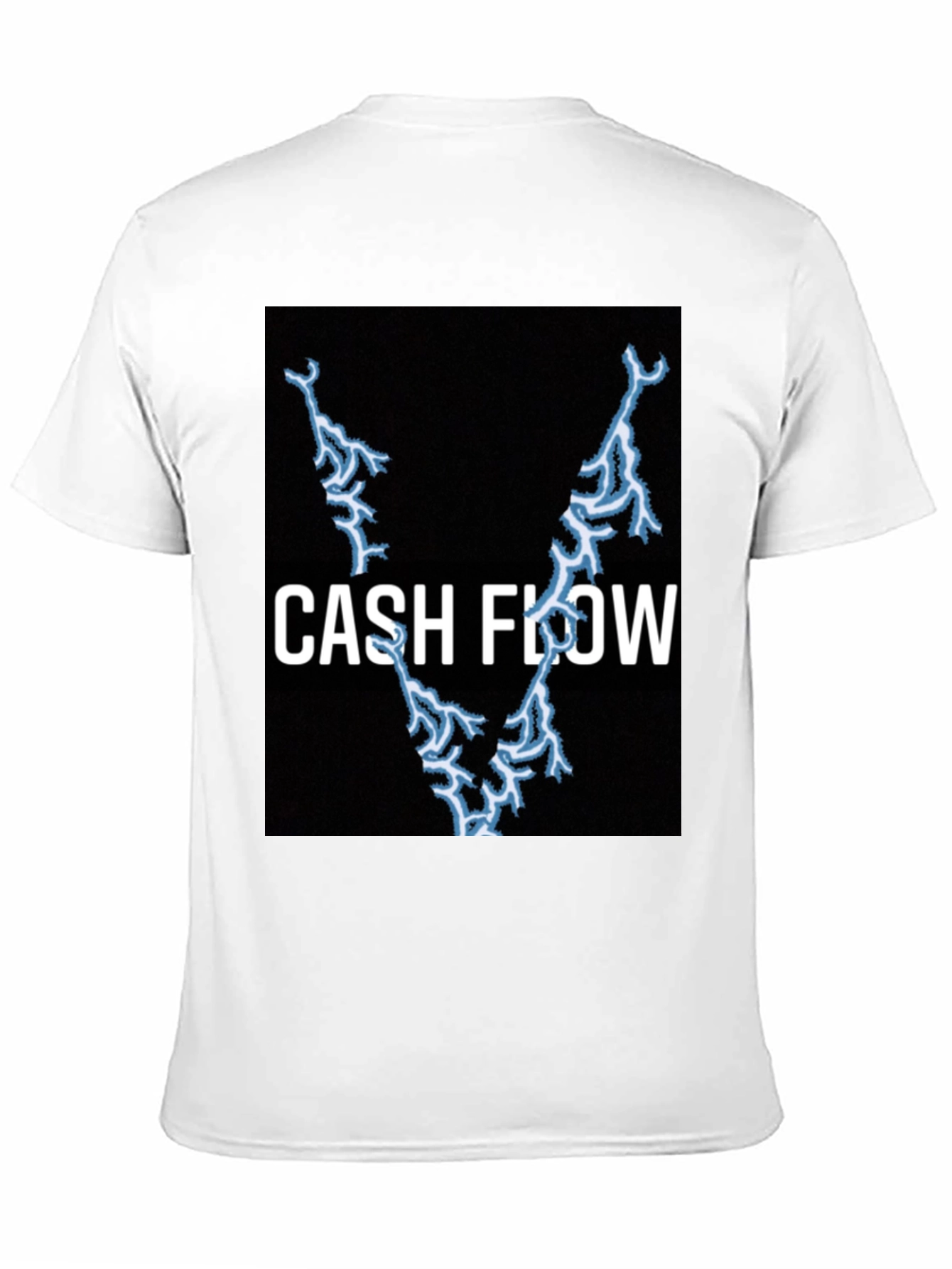 Cash Flow Lightning Bolt Black T-Shirt