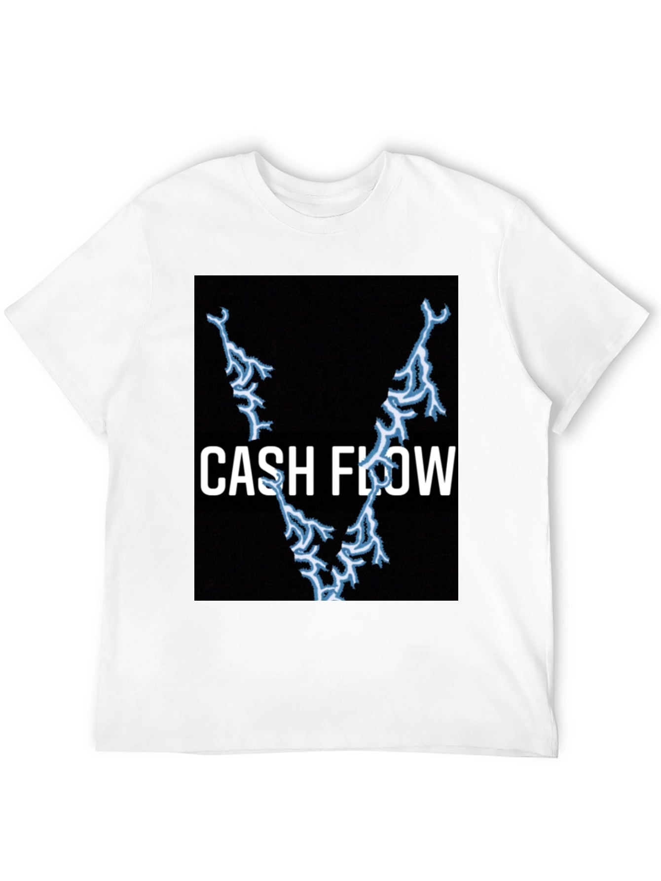 Cash Flow Lightning Bolt Black T-Shirt