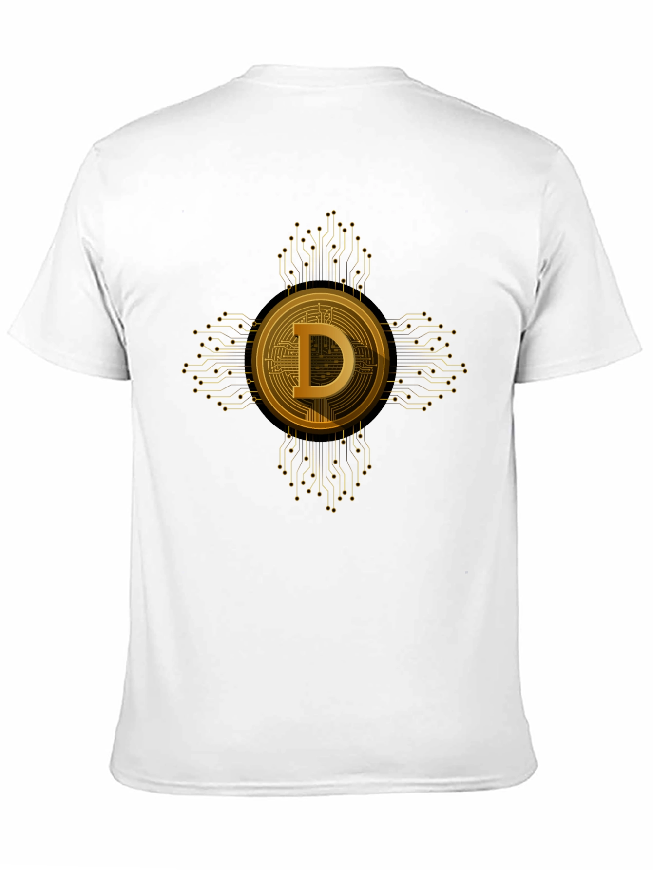 Dogecoin Crypto Tee - Black Short Sleeve T-Shirt