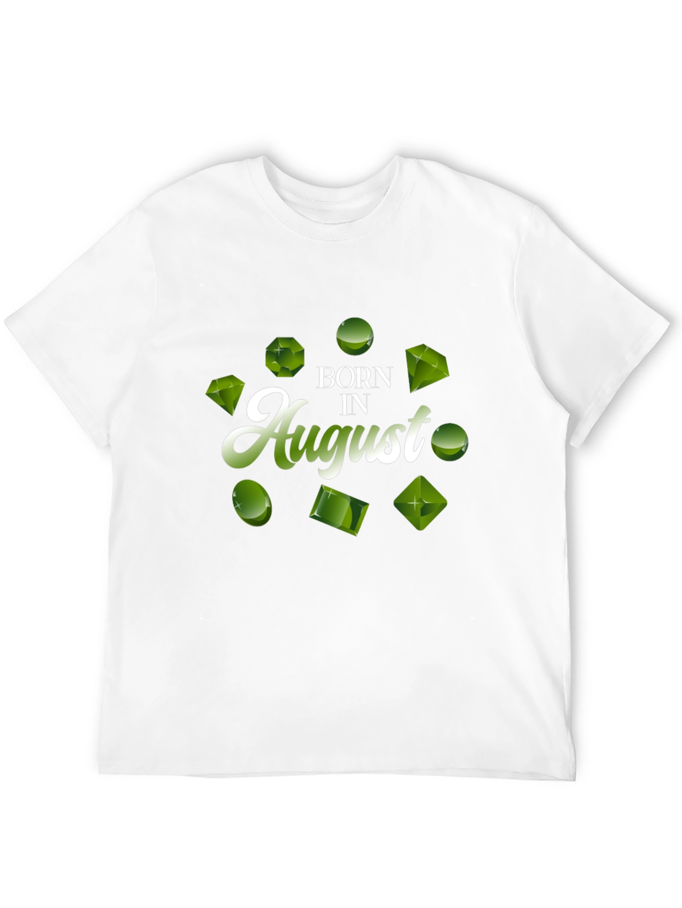 Born in August Peridot Gemstone T-Shirt