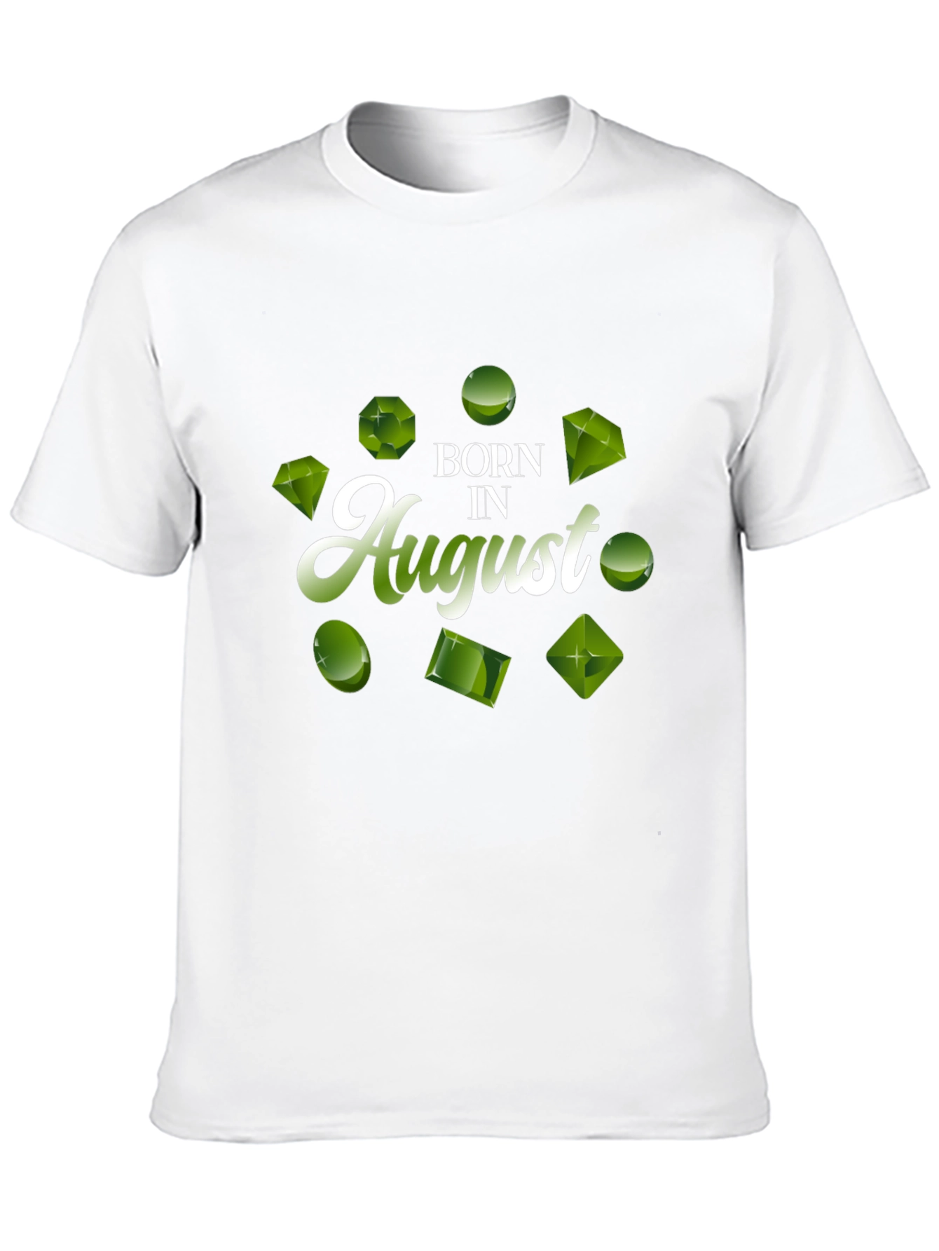 Born in August Peridot Gemstone T-Shirt