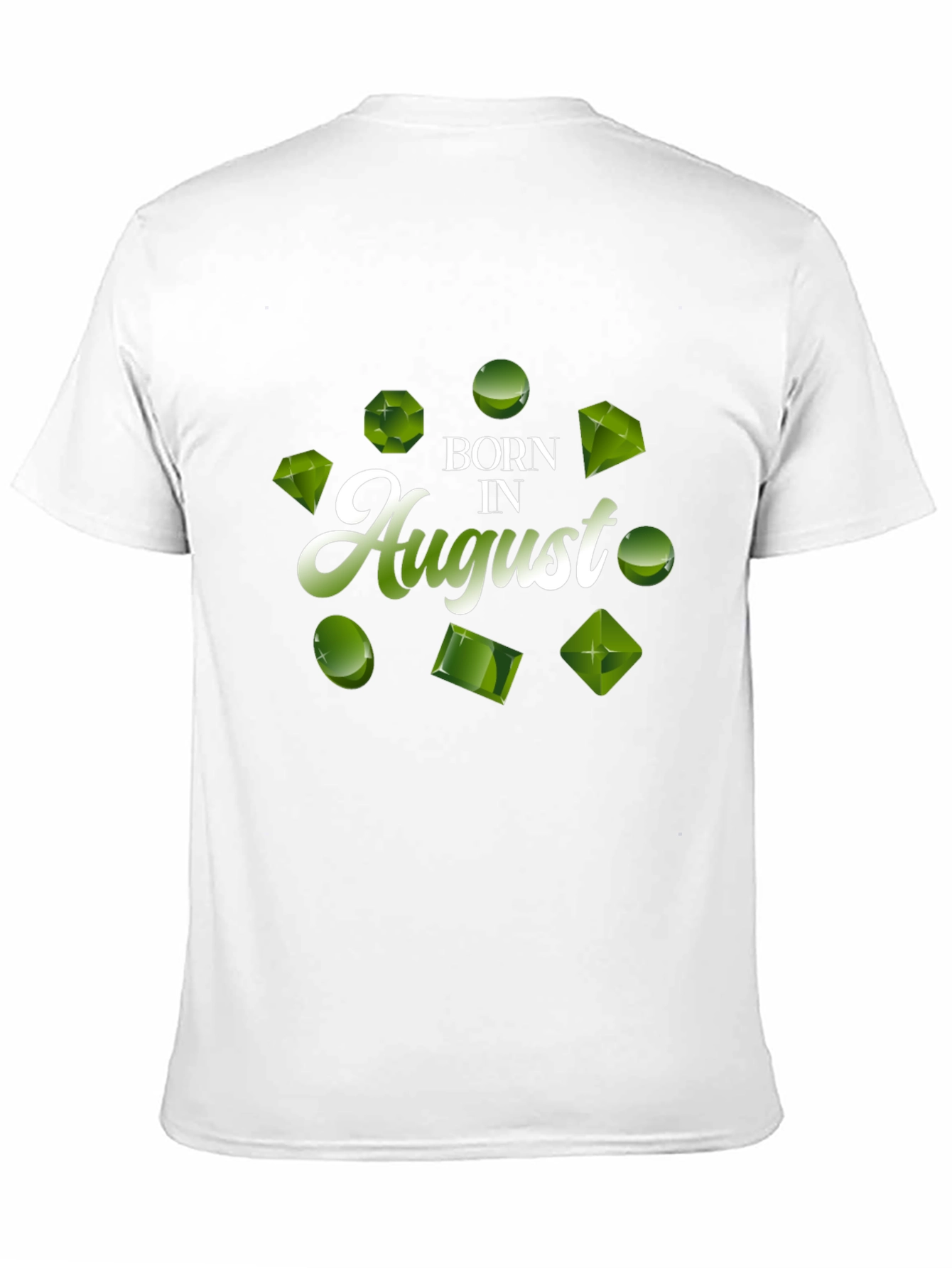 Born in August Peridot Gemstone T-Shirt