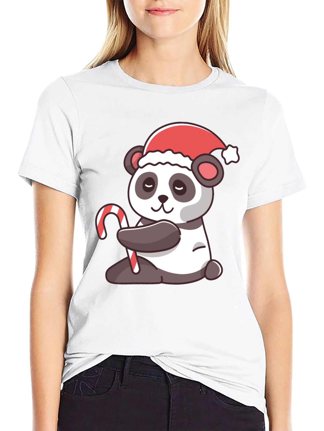 Festive Panda Christmas T-Shirt