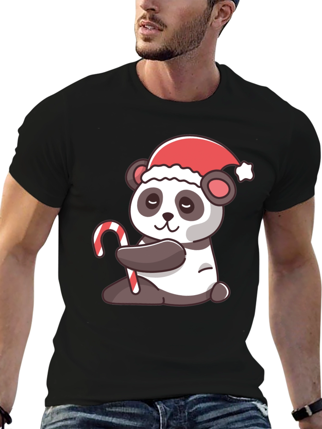 Festive Panda Christmas T-Shirt
