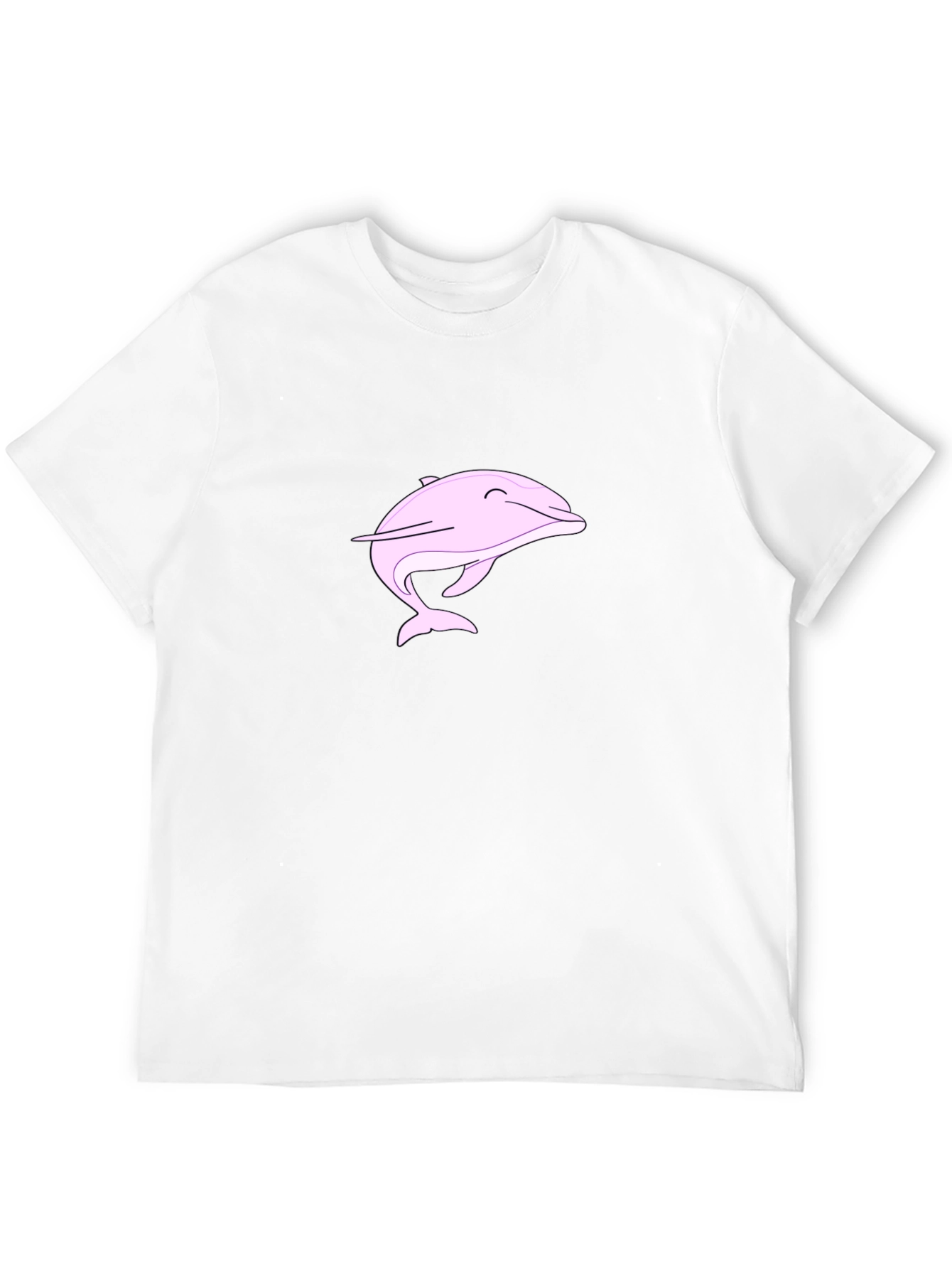 Pink Dolphin Graphic Black Tee Shirt