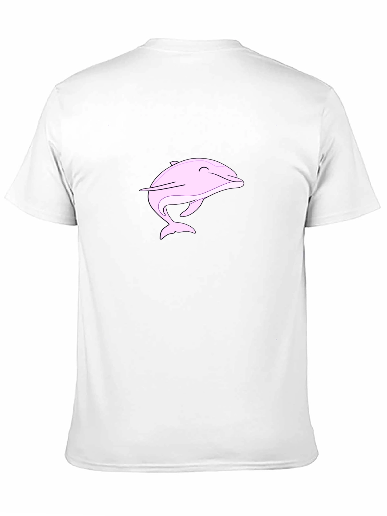Pink Dolphin Graphic Black Tee Shirt