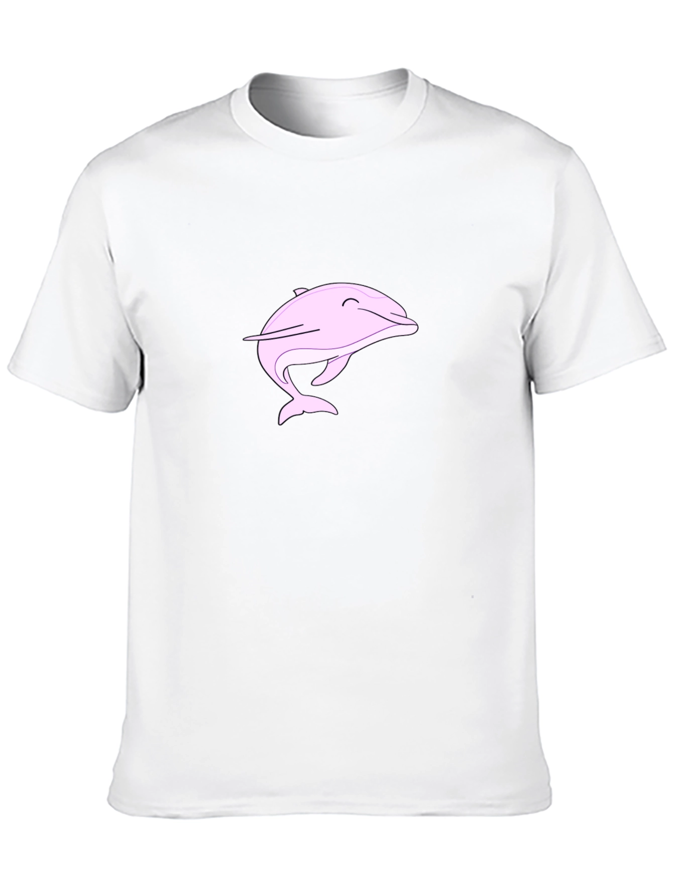 Pink Dolphin Graphic Black Tee Shirt