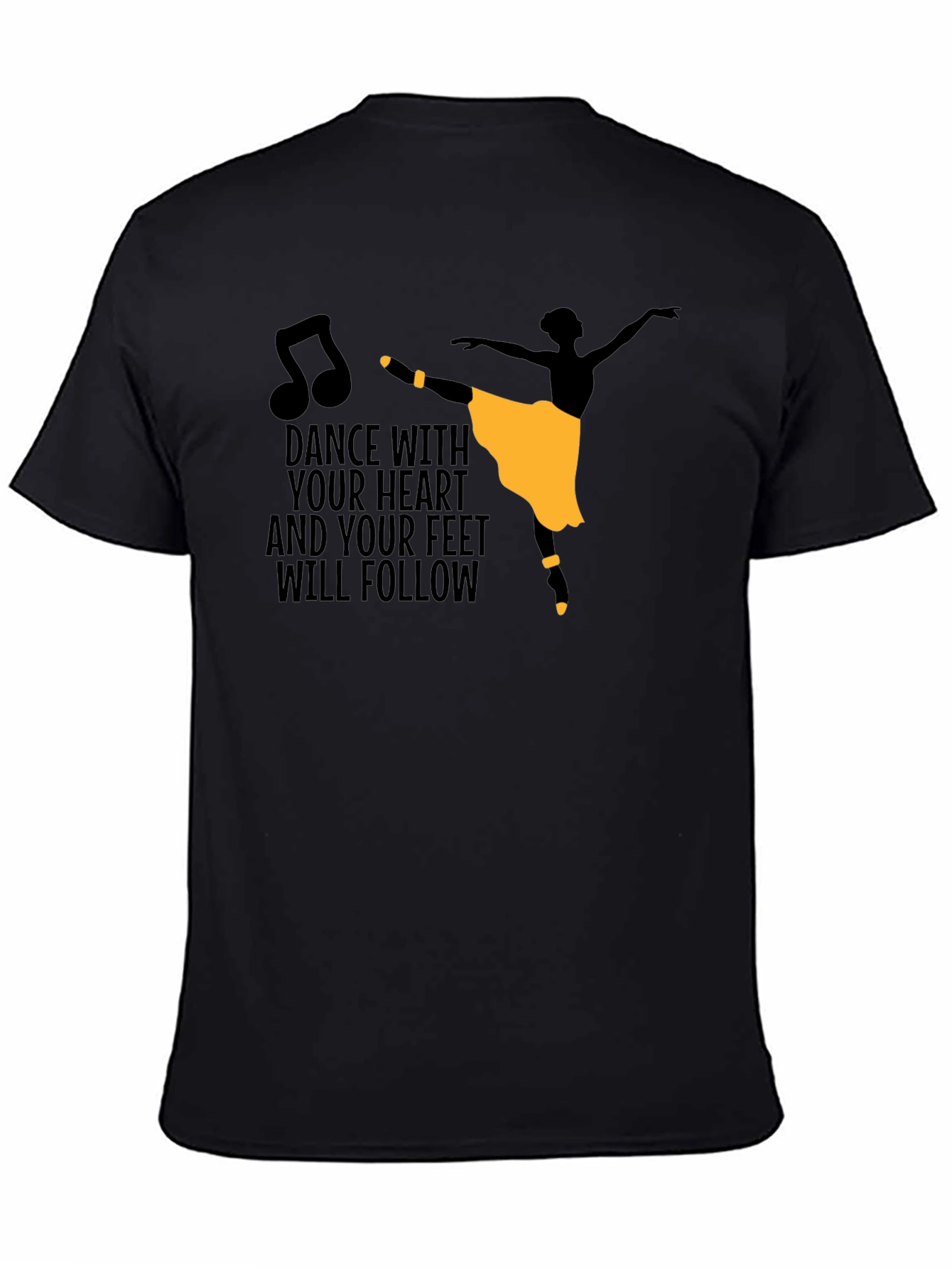 Dance With Heart Tee - Ballerina Graphic Shirt
