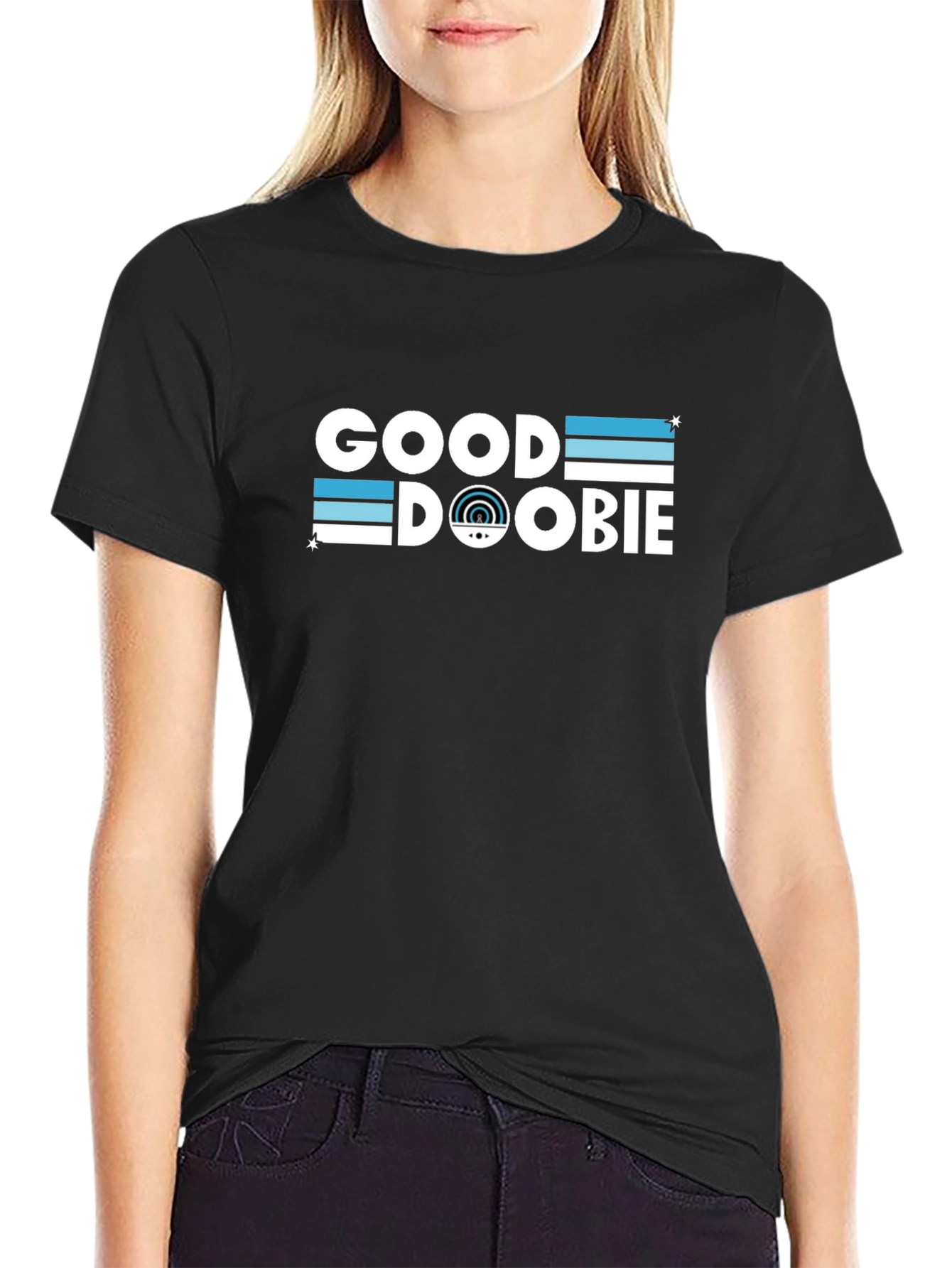 Good Doobie Black Graphic Tee - Stylish Casual Wear