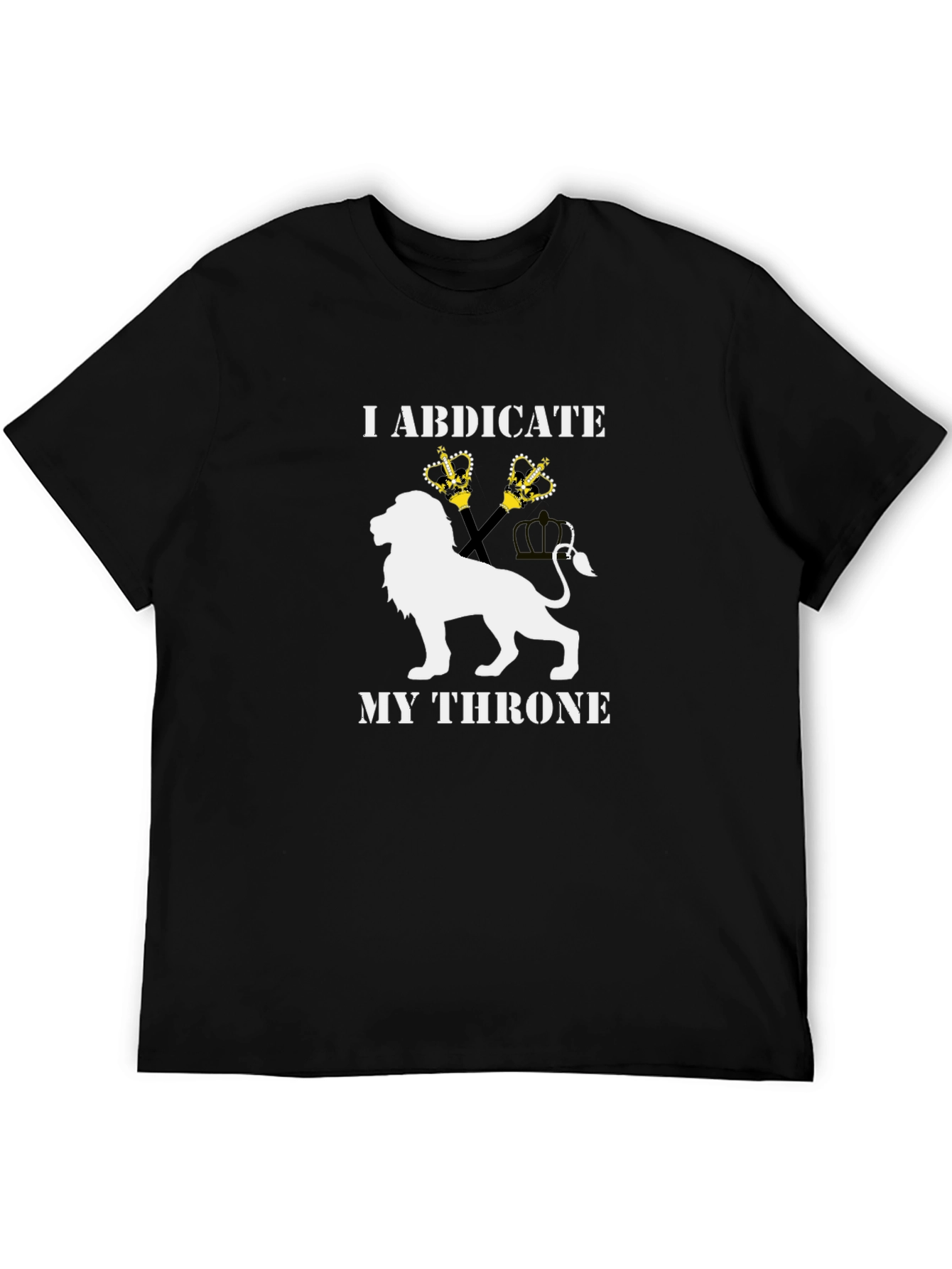 I Abdicate My Throne Lion Graphic Tee
