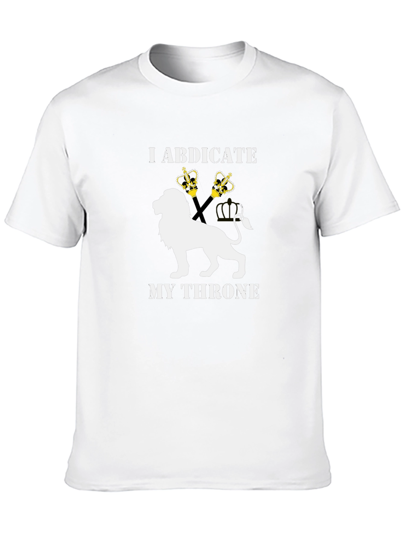 I Abdicate My Throne Lion Graphic Tee