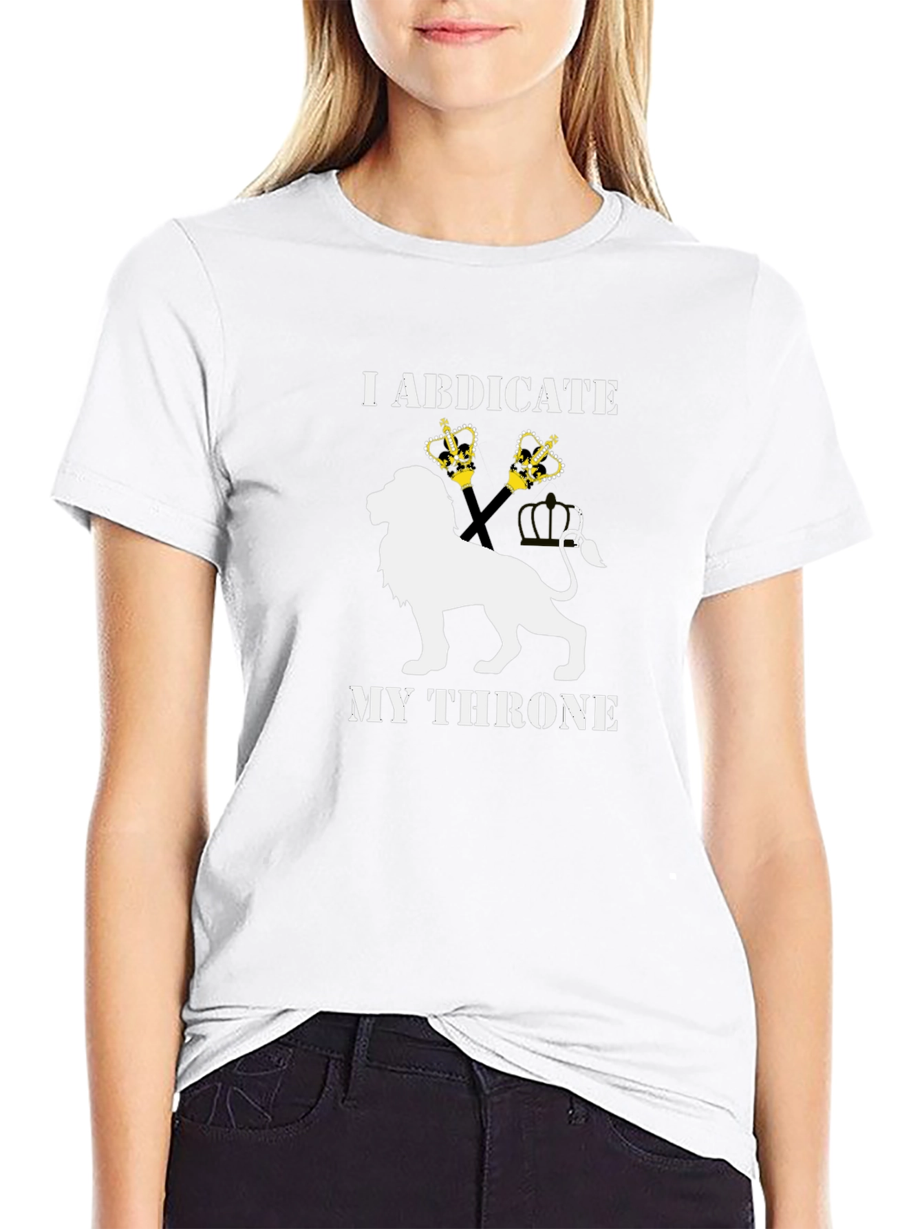 I Abdicate My Throne Lion Graphic Tee