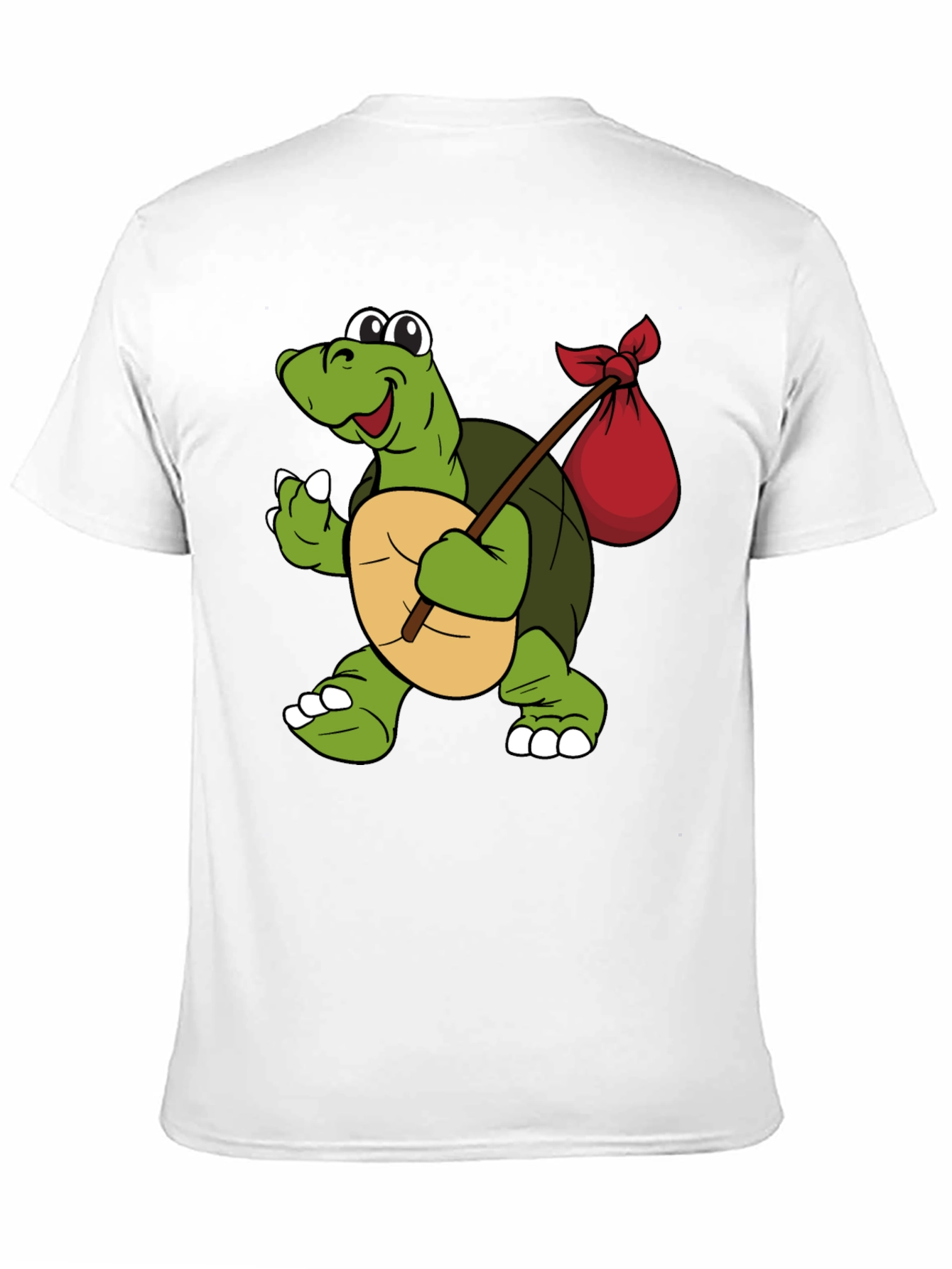 Turtle with Sack Black T-Shirt