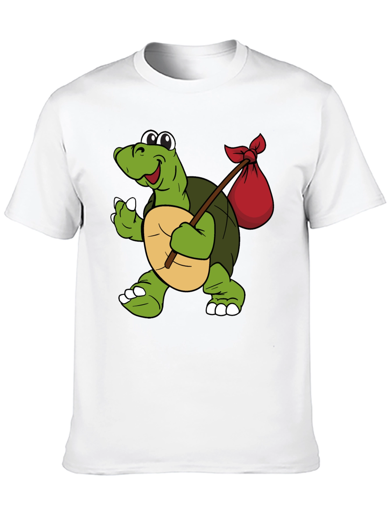 Turtle with Sack Black T-Shirt