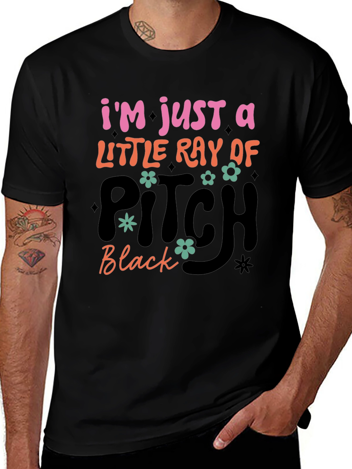 Ray of Pitch Black Graphic Tee