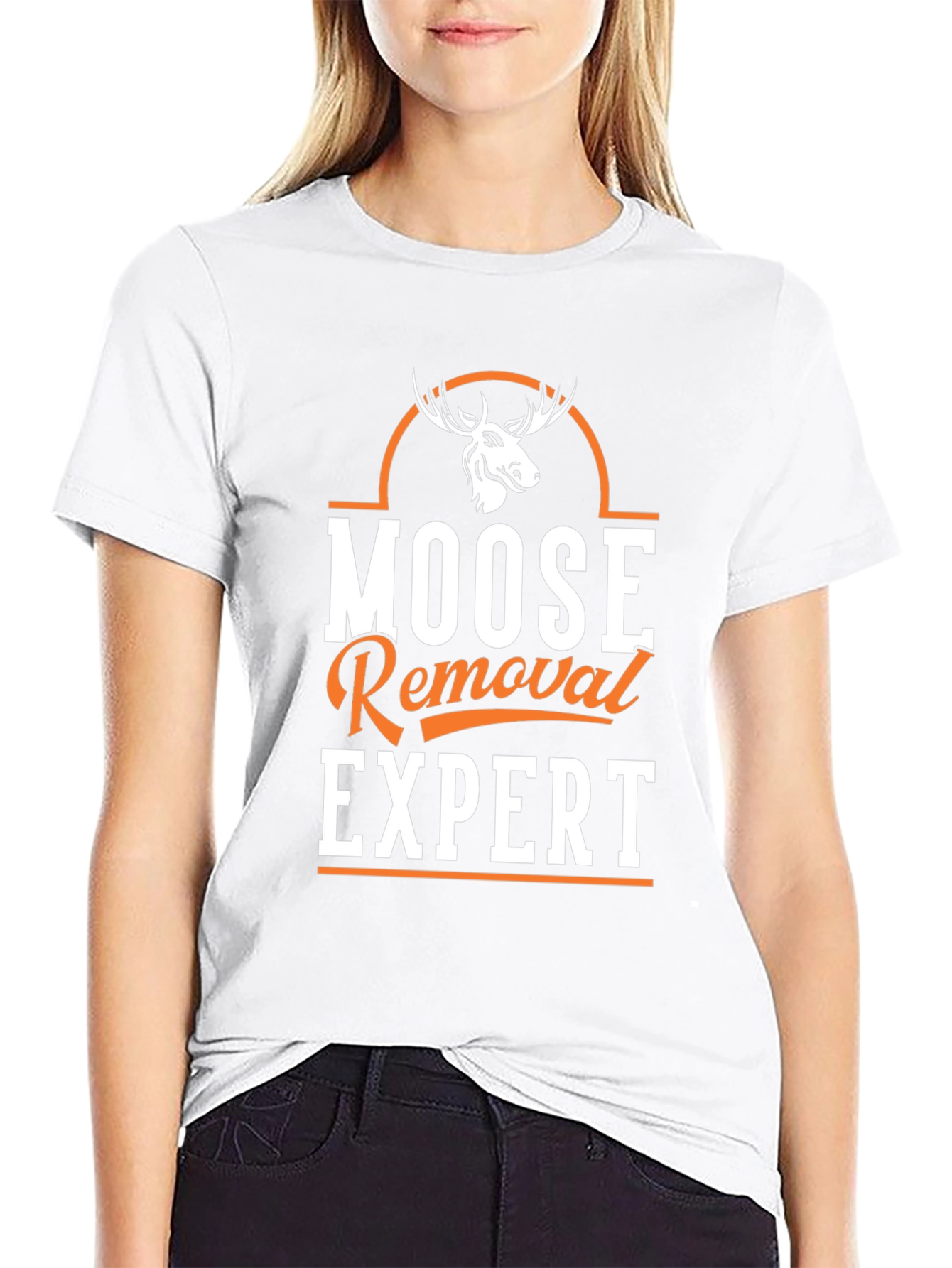 Moose Removal Expert Novelty Graphic Tee