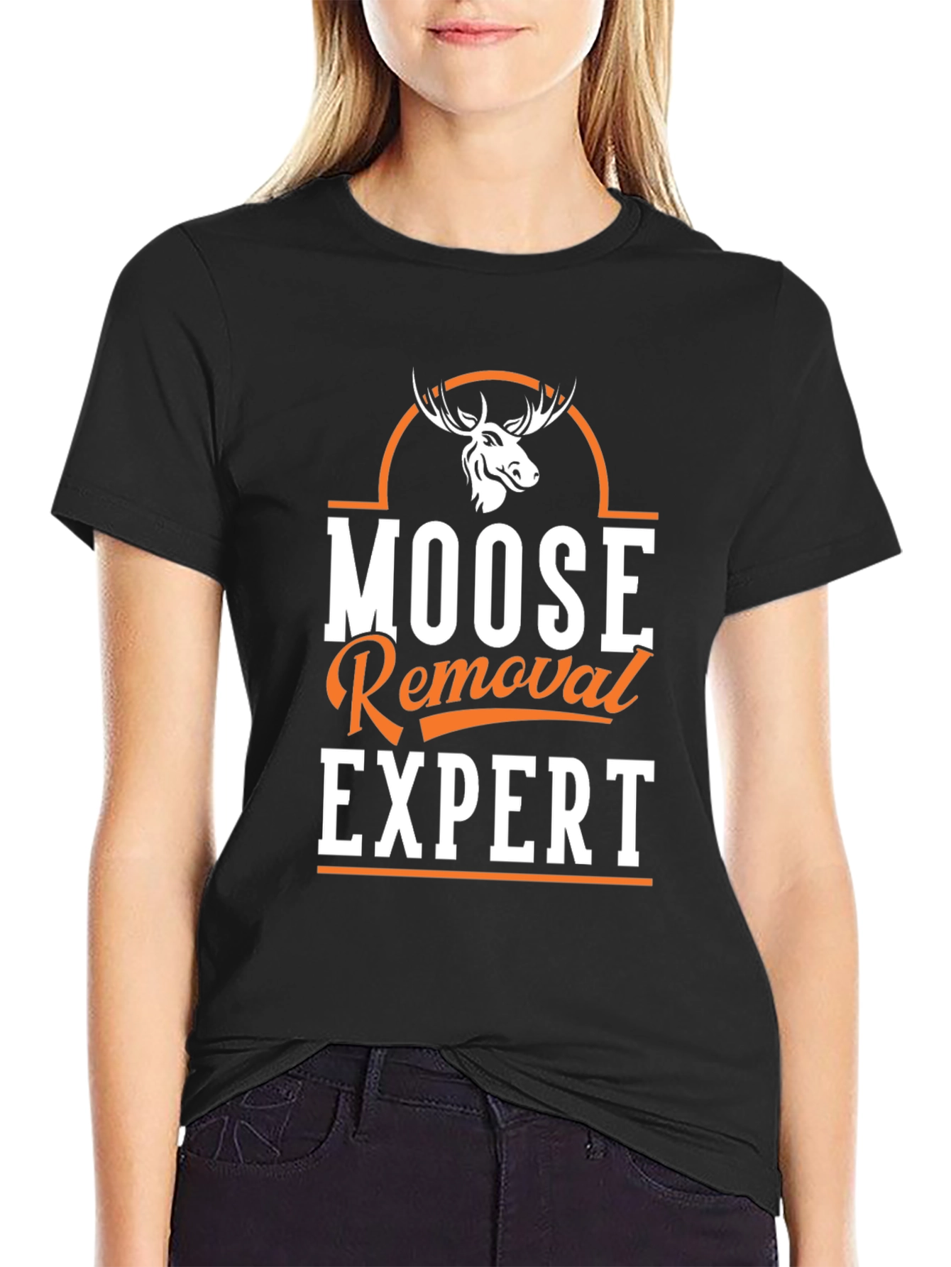 Moose Removal Expert Novelty Graphic Tee