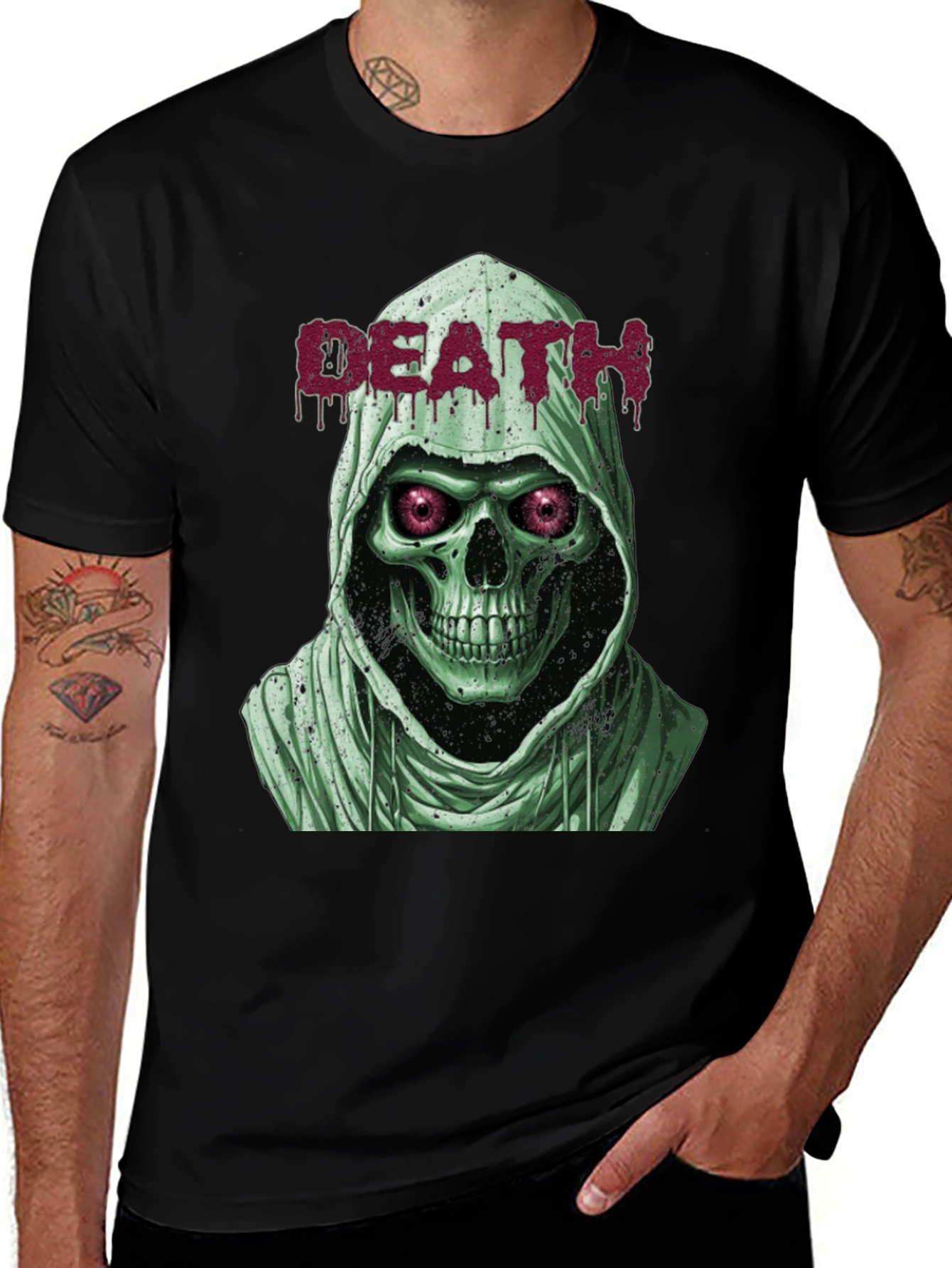 Grim Reaper T-Shirt: Death Skeleton Graphic Tee