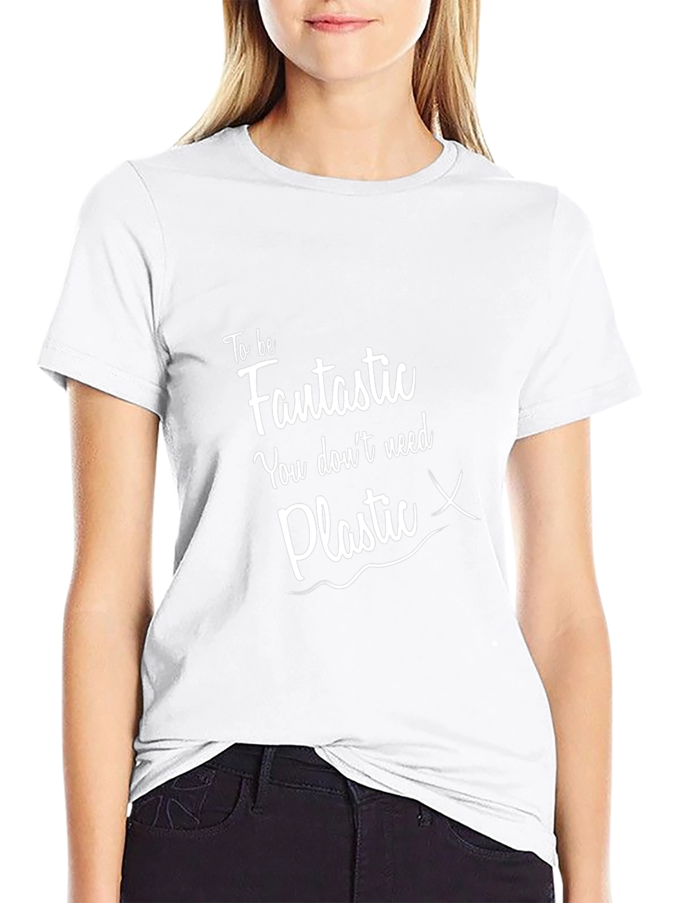 Eco-Friendly Graphic T-Shirt: Be Fantastic No Plastic!