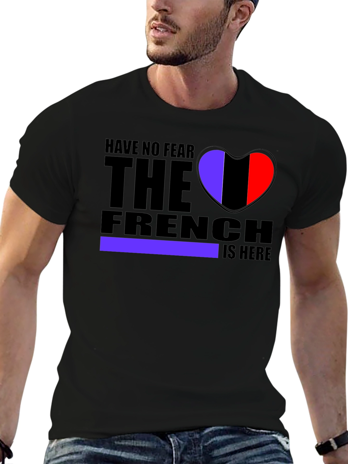 Have No Fear The French Heart Graphic T-Shirt