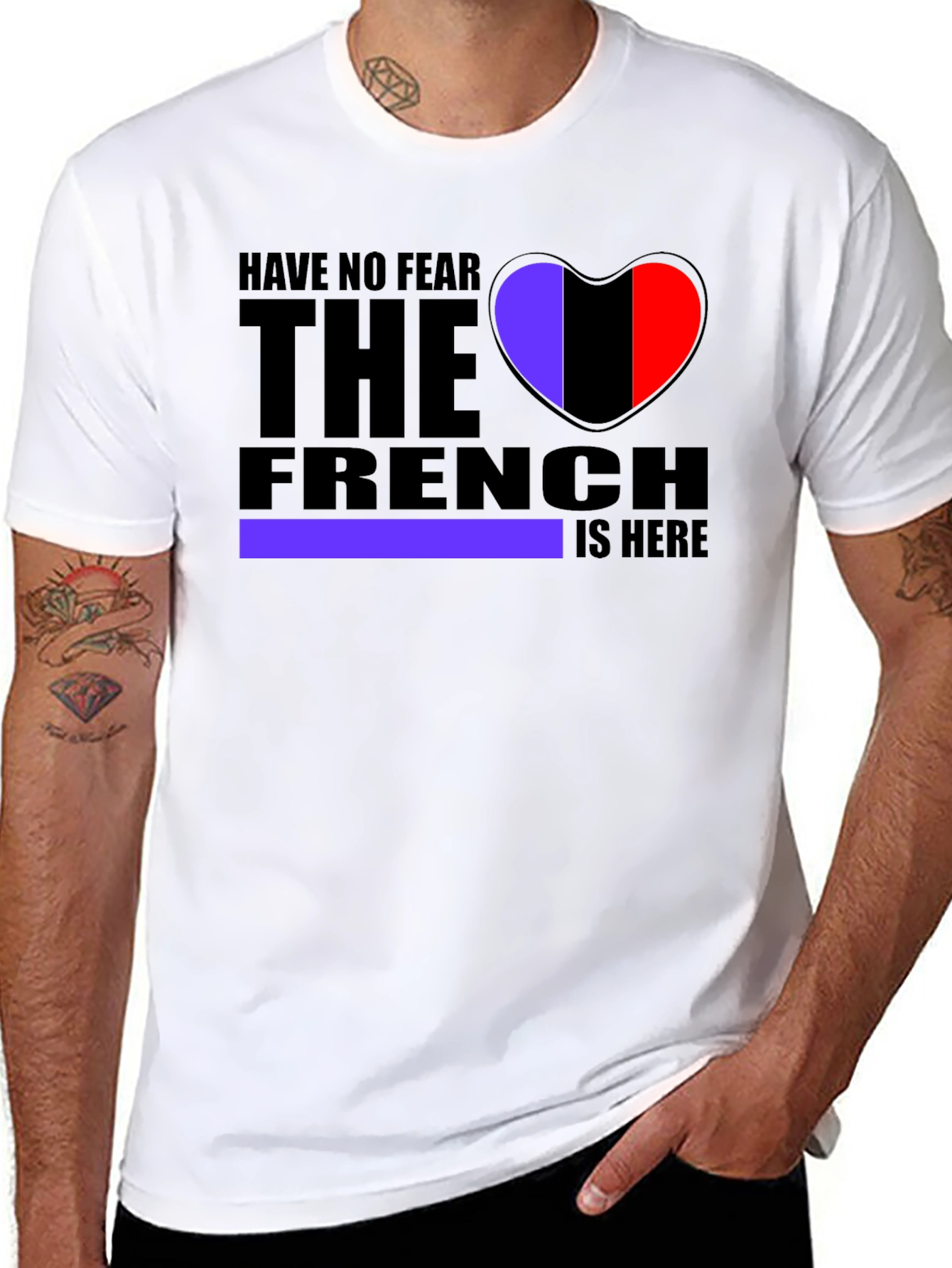 Have No Fear The French Heart Graphic T-Shirt