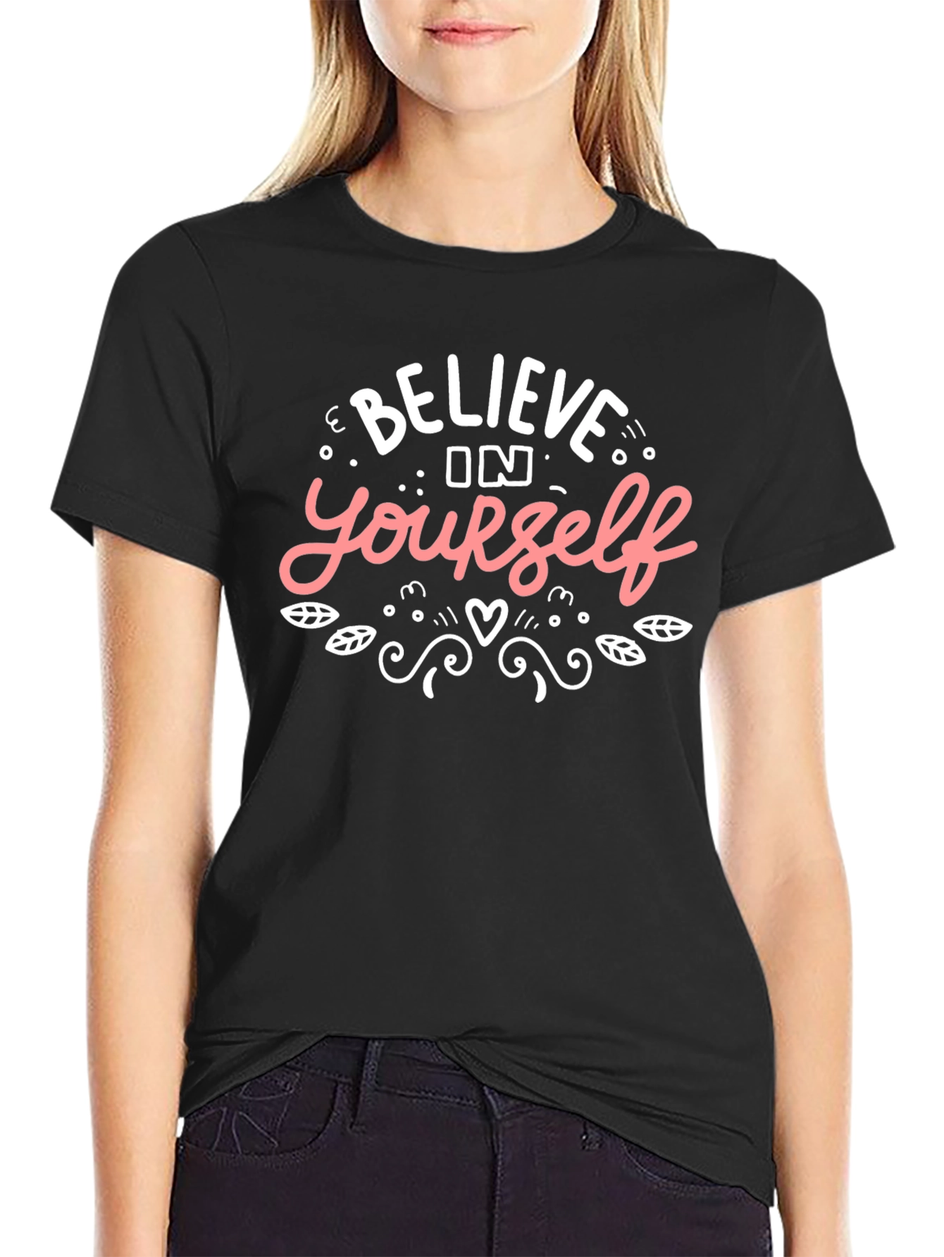 Believe in Yourself T-Shirt - Motivational Black Tee