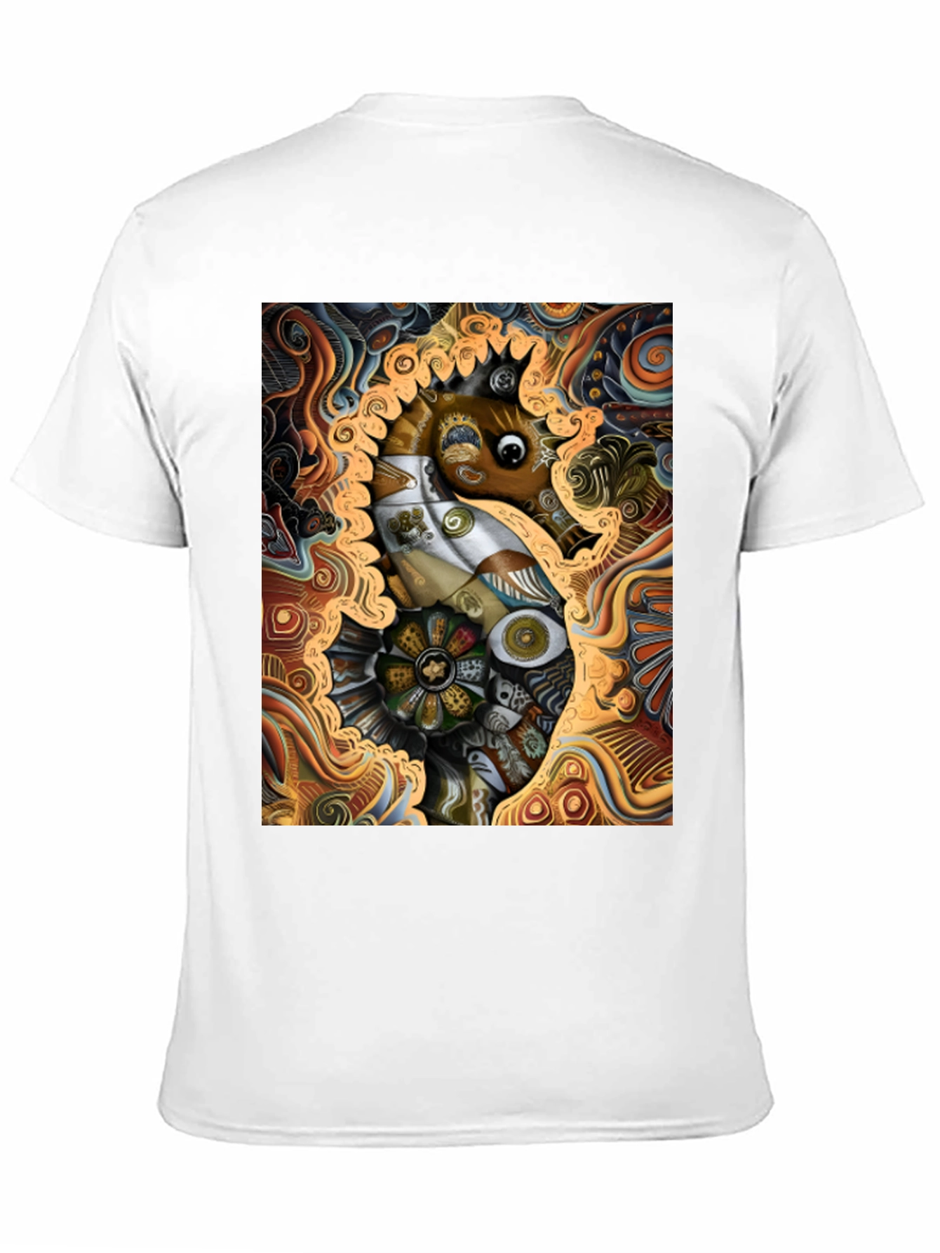 Abstract Seahorse Graphic Tee - Unique Art T-Shirt