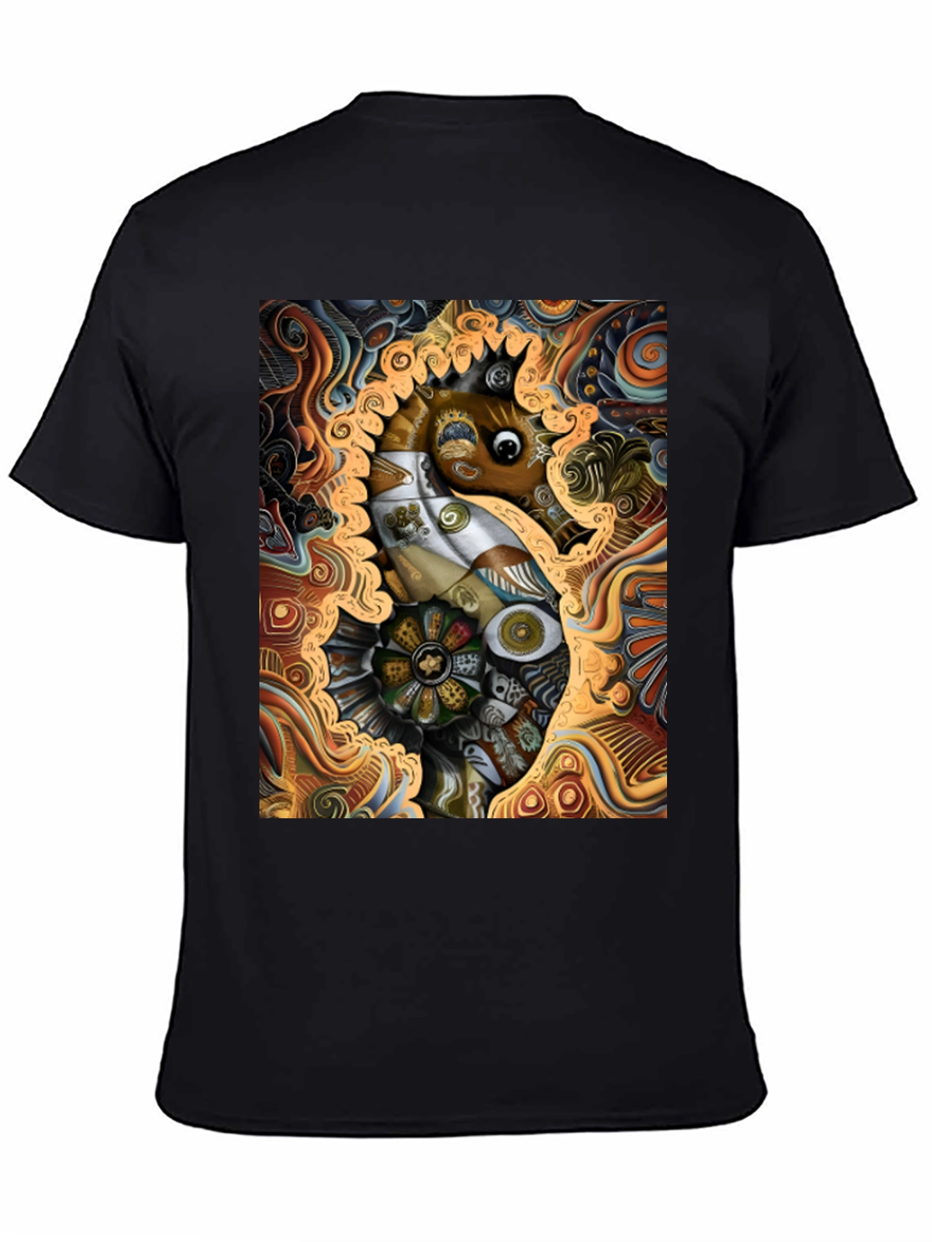 Abstract Seahorse Graphic Tee - Unique Art T-Shirt