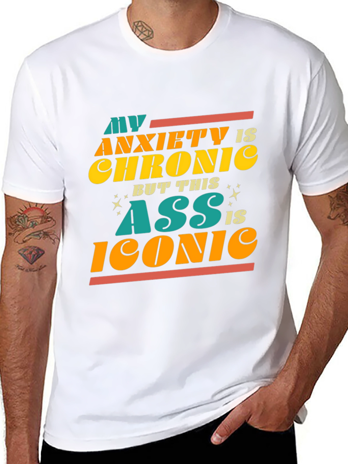 Anxiety Chronic Iconic Ass Graphic Tee