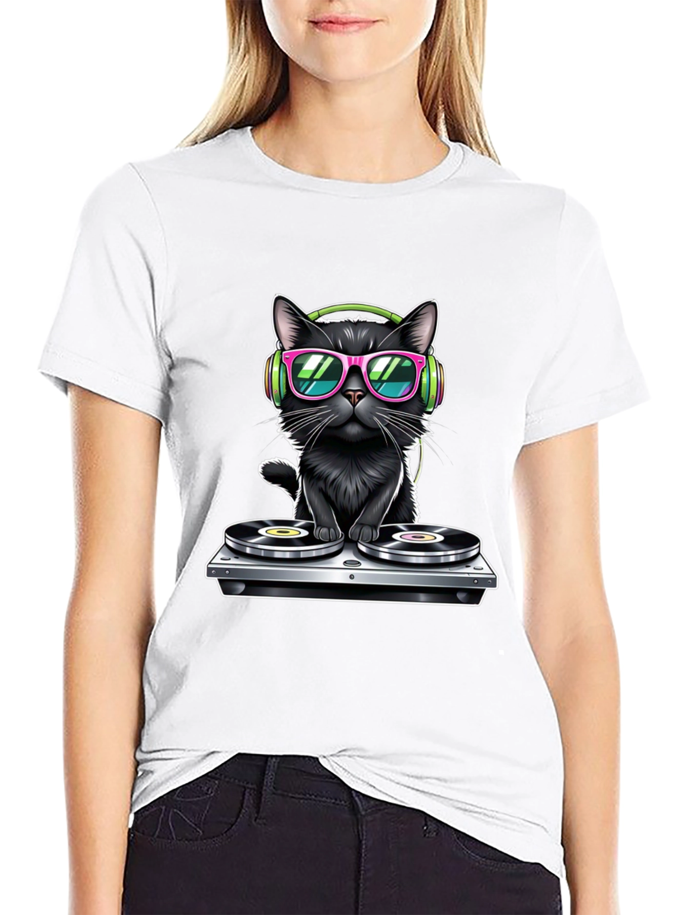 DJ Cat T-Shirt - Cool & Unique Design