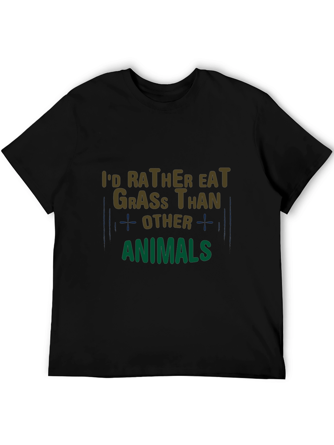 Id Rather Eat Grass T-Shirt - Vegan Statement Tee
