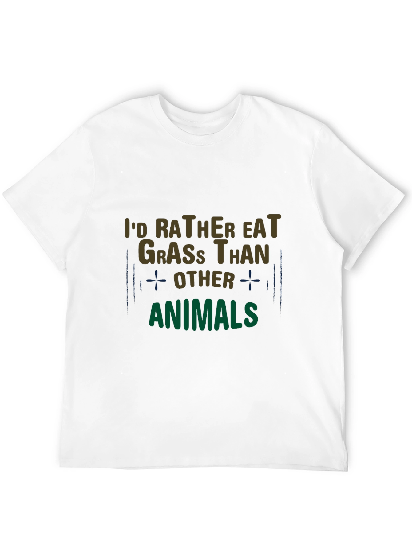 Id Rather Eat Grass T-Shirt - Vegan Statement Tee