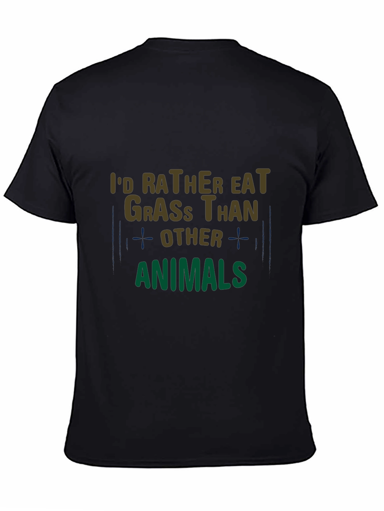 Id Rather Eat Grass T-Shirt - Vegan Statement Tee