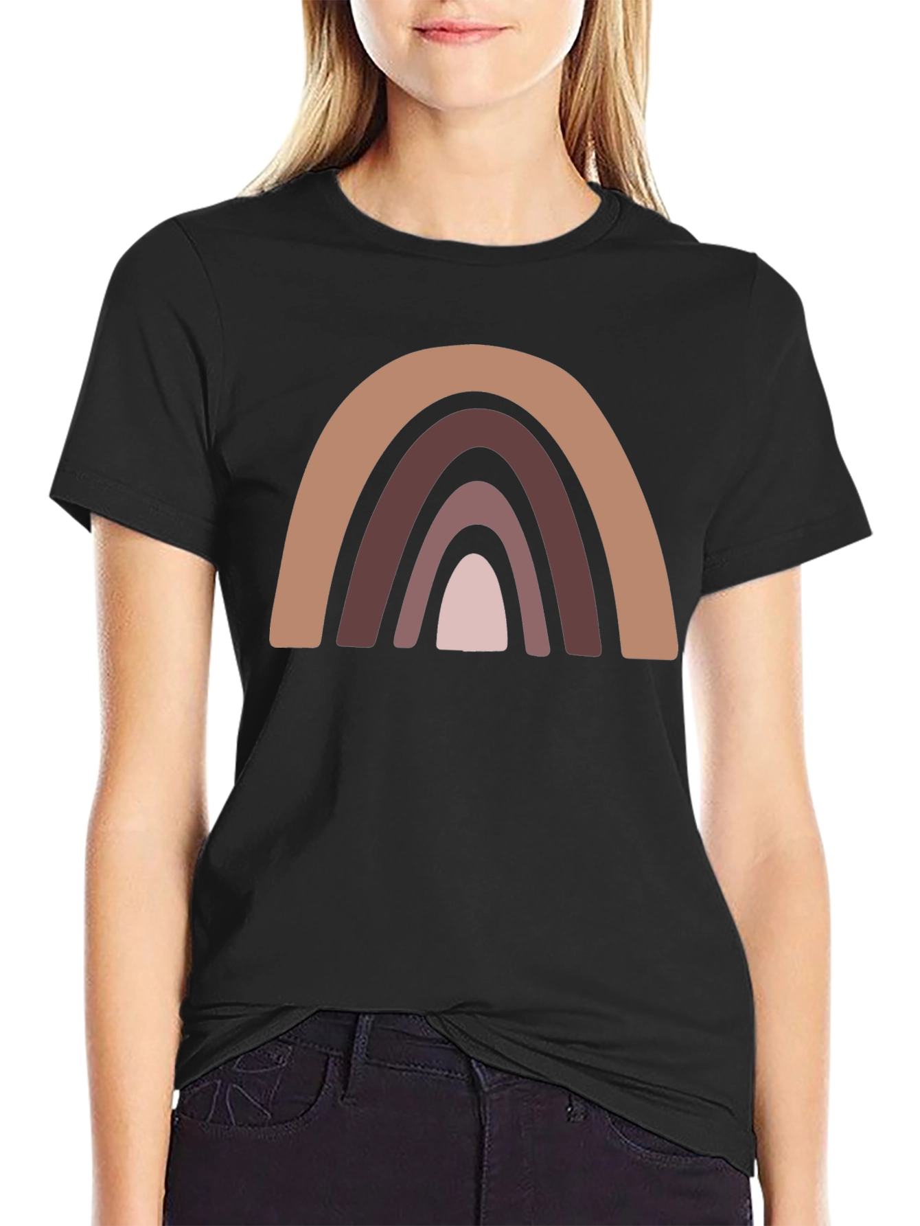 Neutral Rainbow Graphic Tee - Unisex