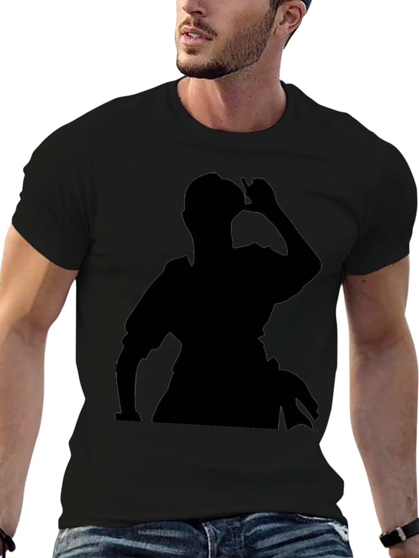 Silhouette Graphic Black T-Shirt