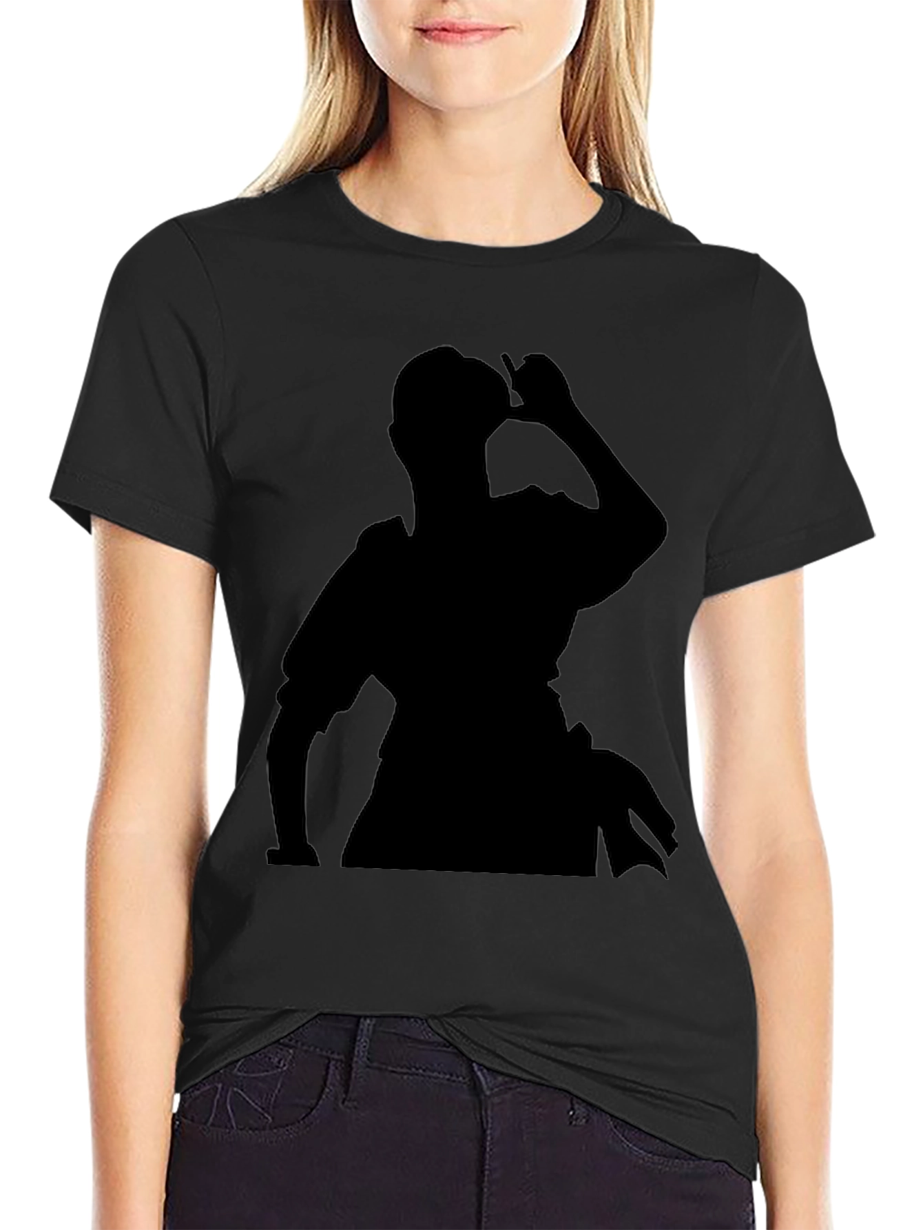 Silhouette Graphic Black T-Shirt