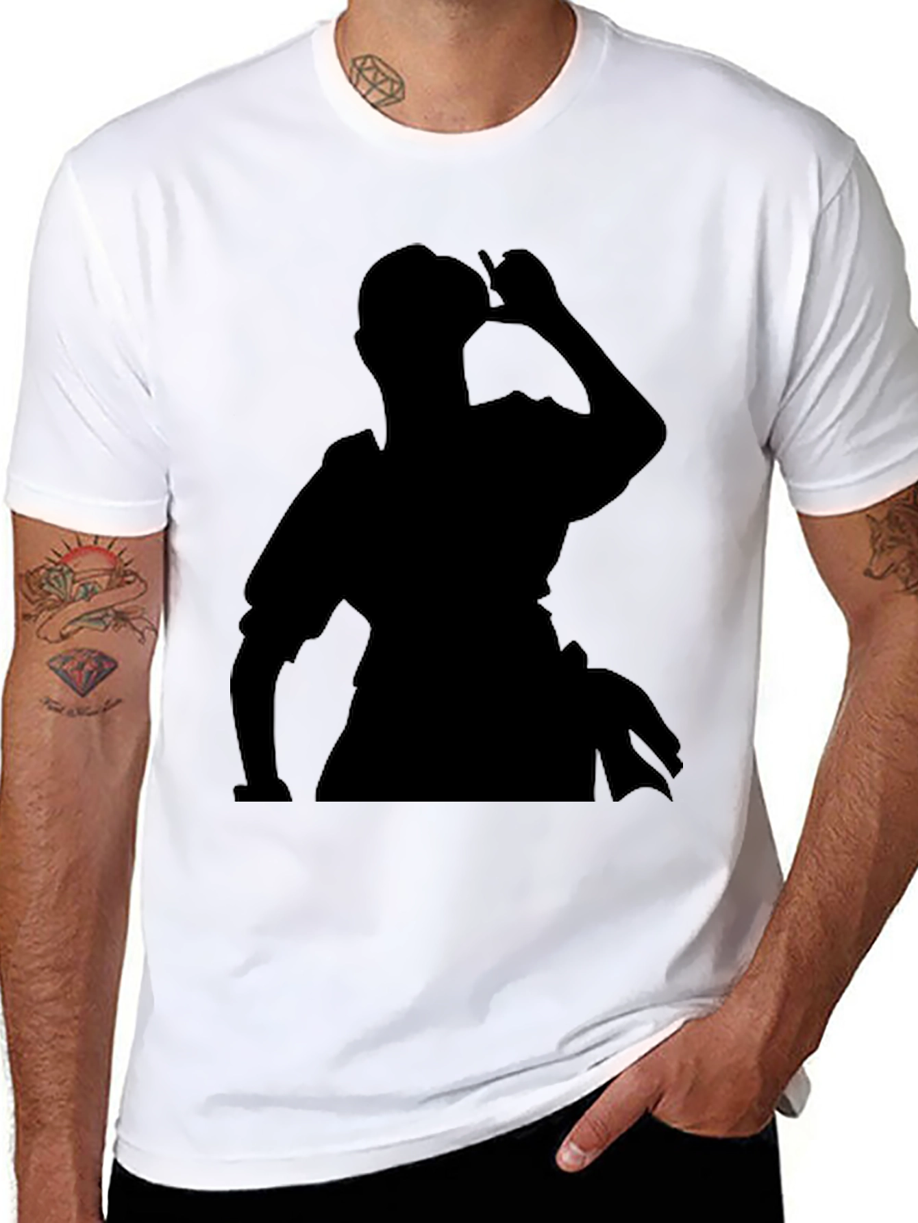 Silhouette Graphic Black T-Shirt