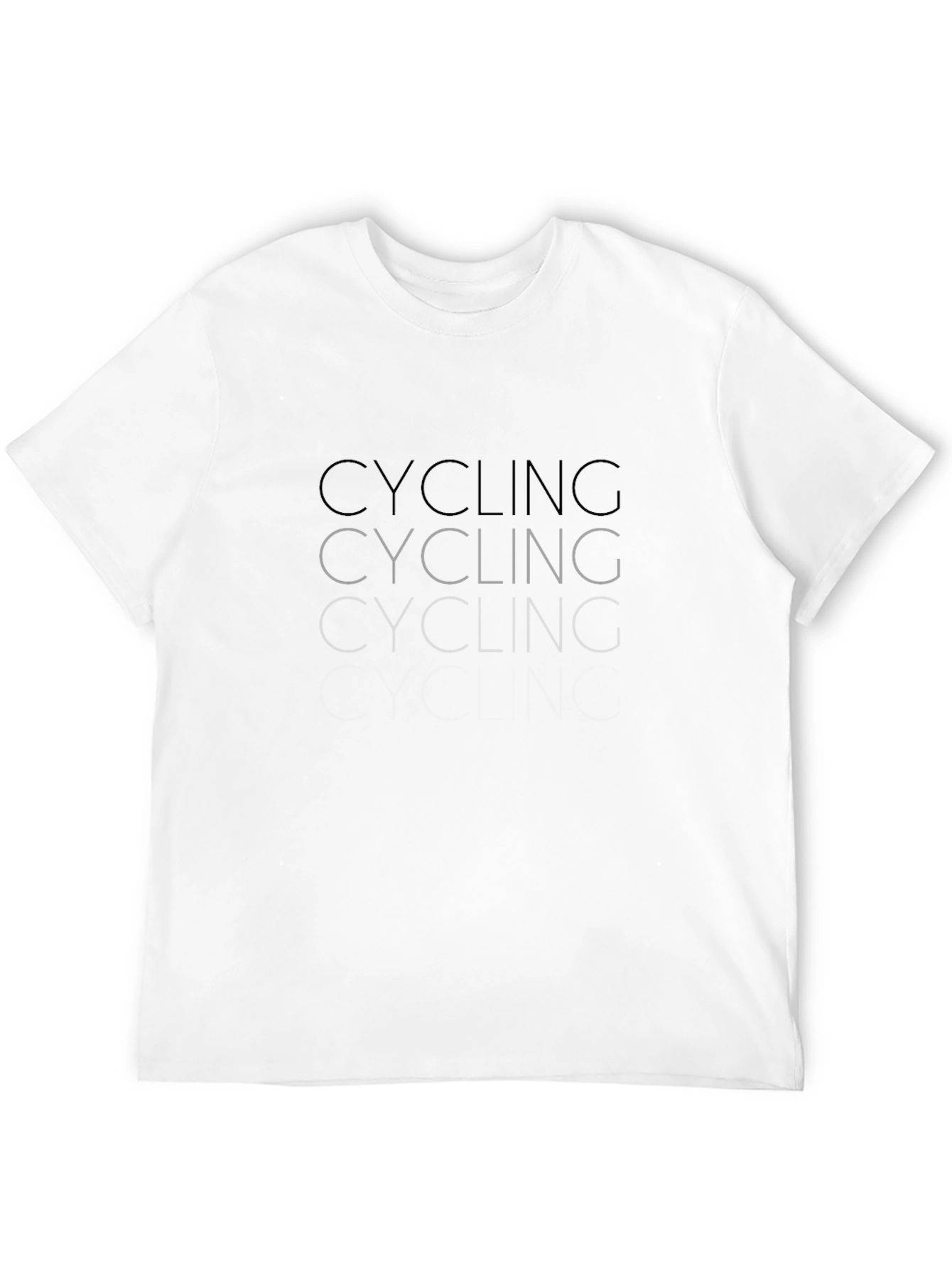 Cycling Graphic Tee - Black
