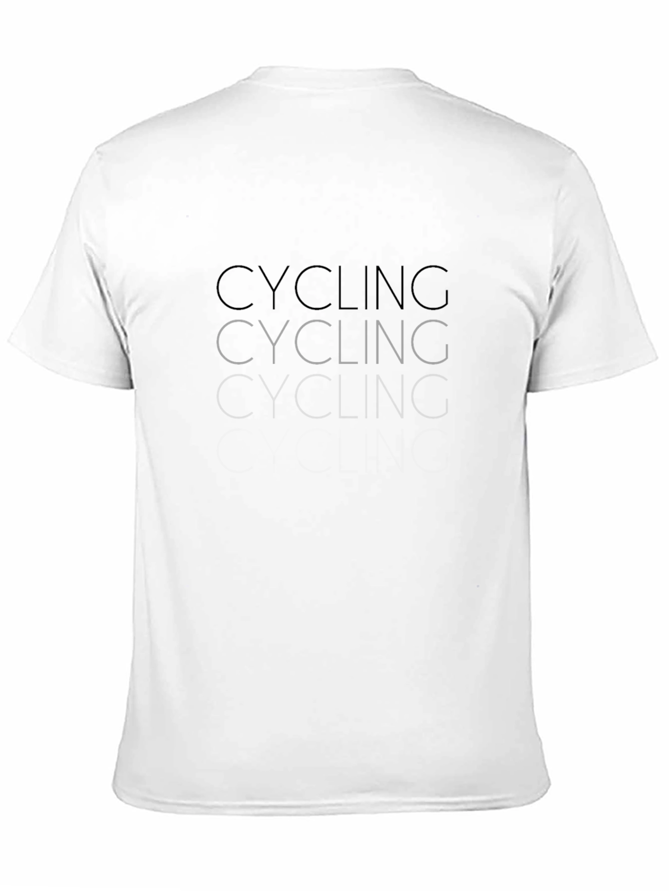 Cycling Graphic Tee - Black