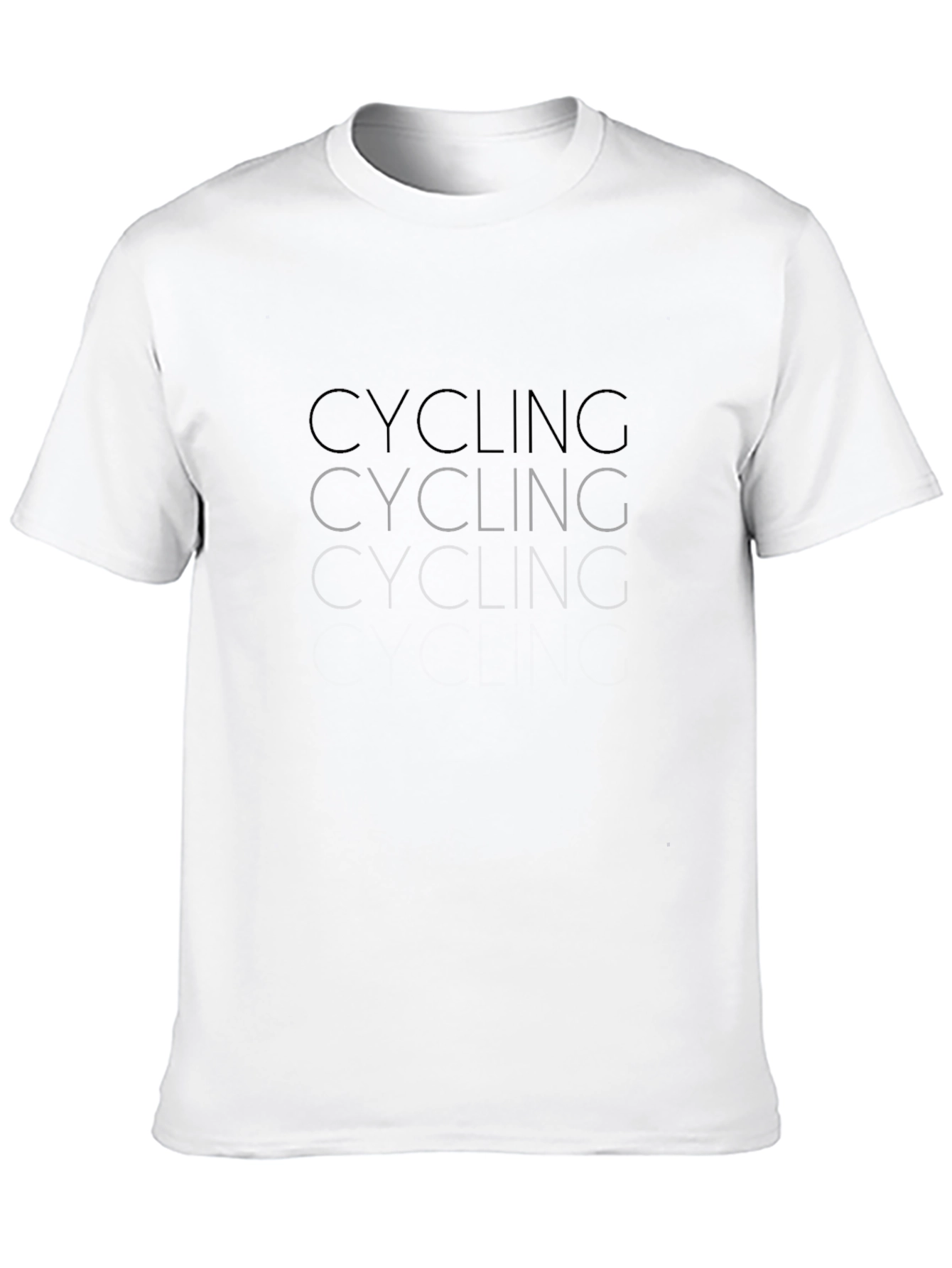 Cycling Graphic Tee - Black